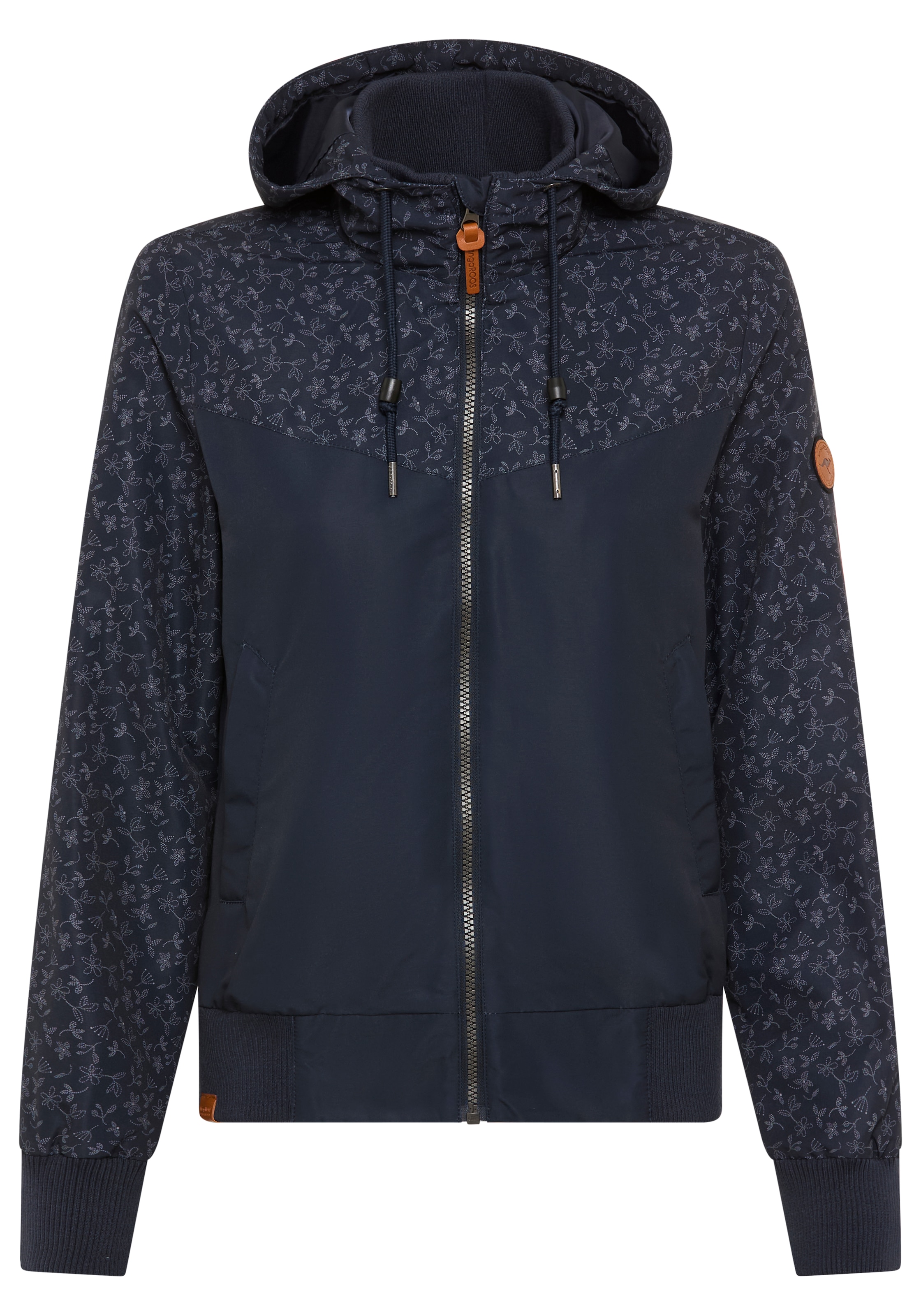 KangaROOS Funktionsjacke, mit Kapuze, Übergangsjacke, Blouson mit Print