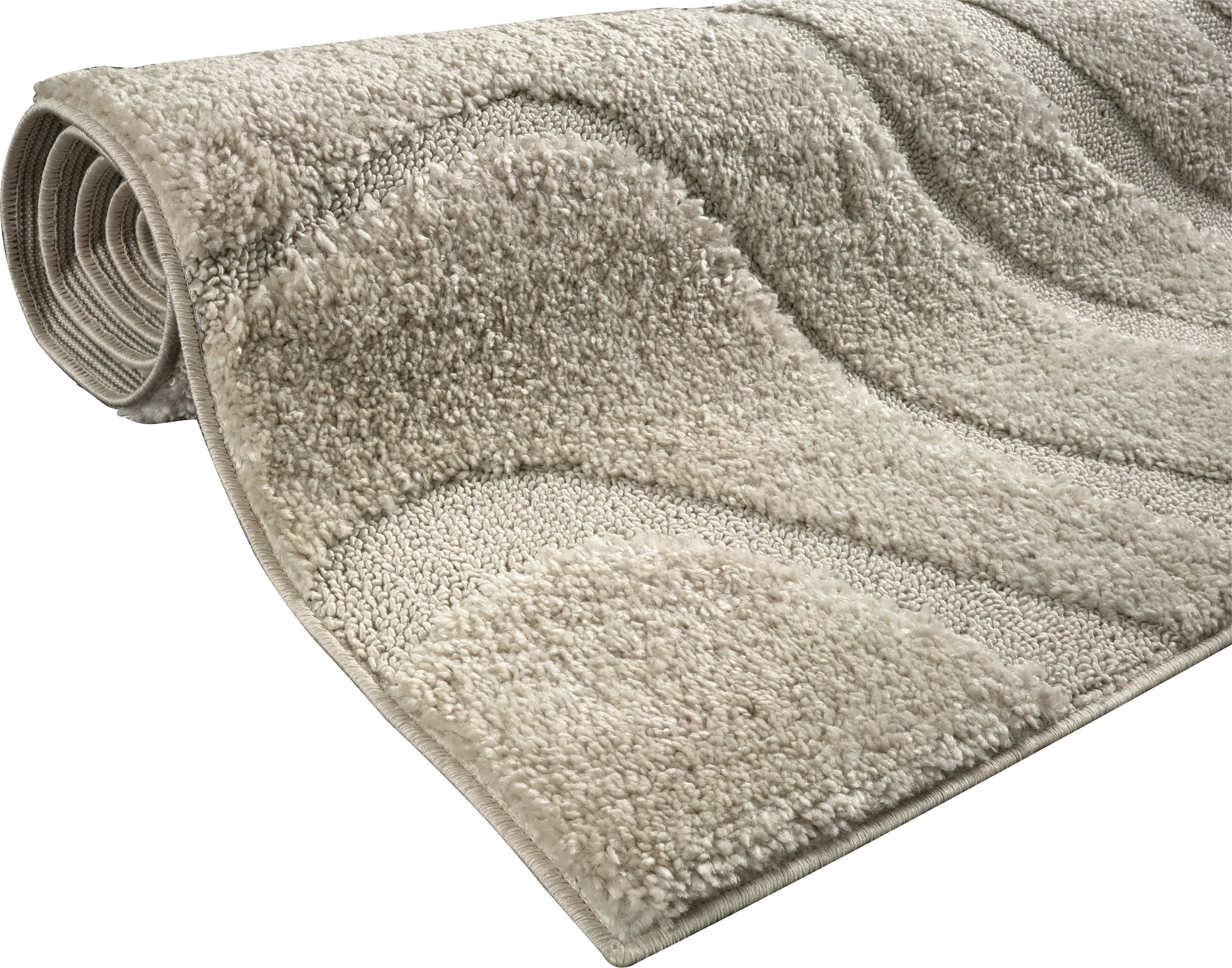 GOODproduct Teppich »Flowa, Wellenmuster, Hoch-Tief« rechteckig 20 mm Höhe Modernes Design, 3D Optik, Designteppich, Wohnzimmer