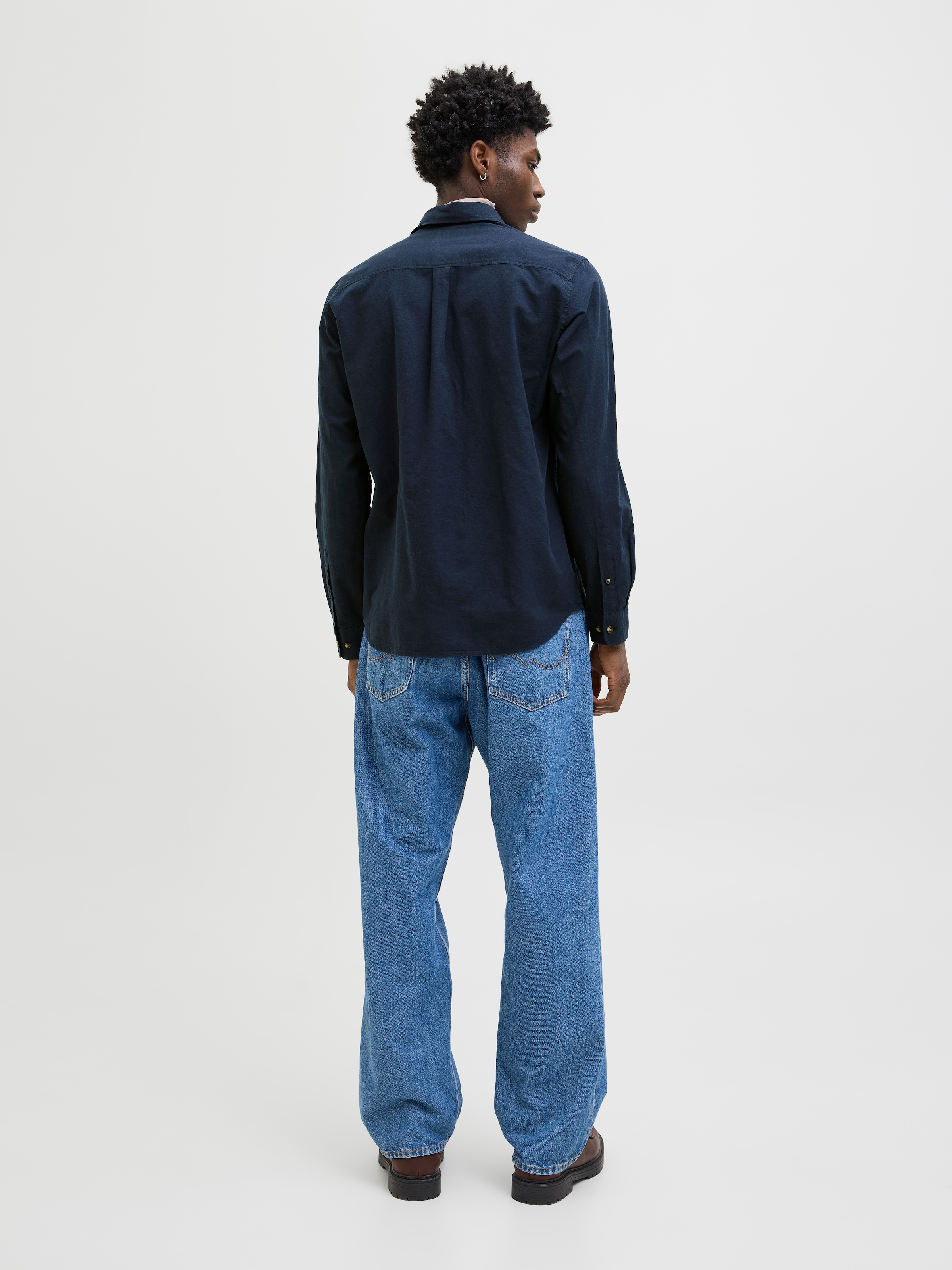 Jack & Jones Langarmhemd »JJESUMMER SHIRT LS SN«, mit Hemdkragen