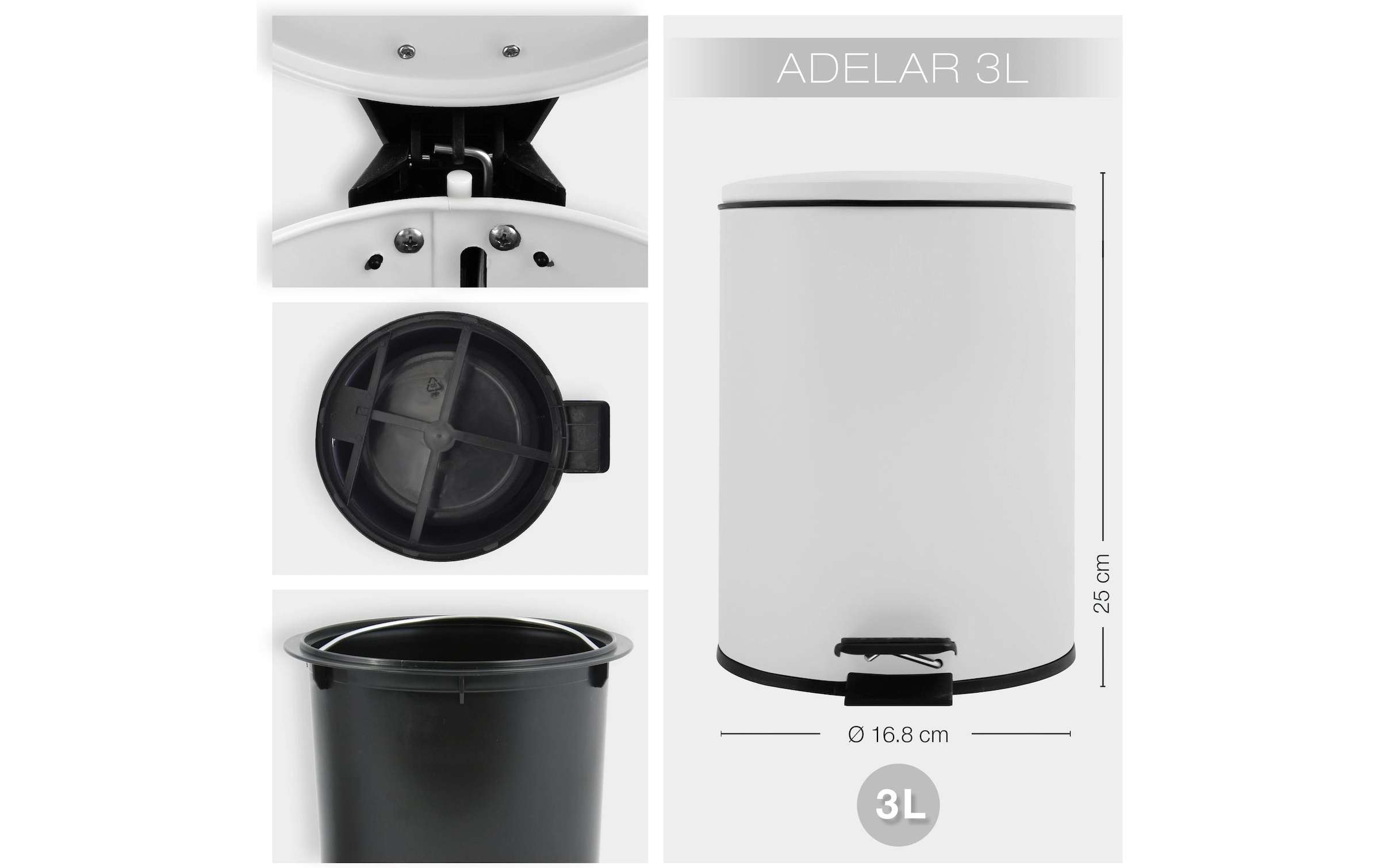 spirella Mülleimer »Adelar 3 Liter«