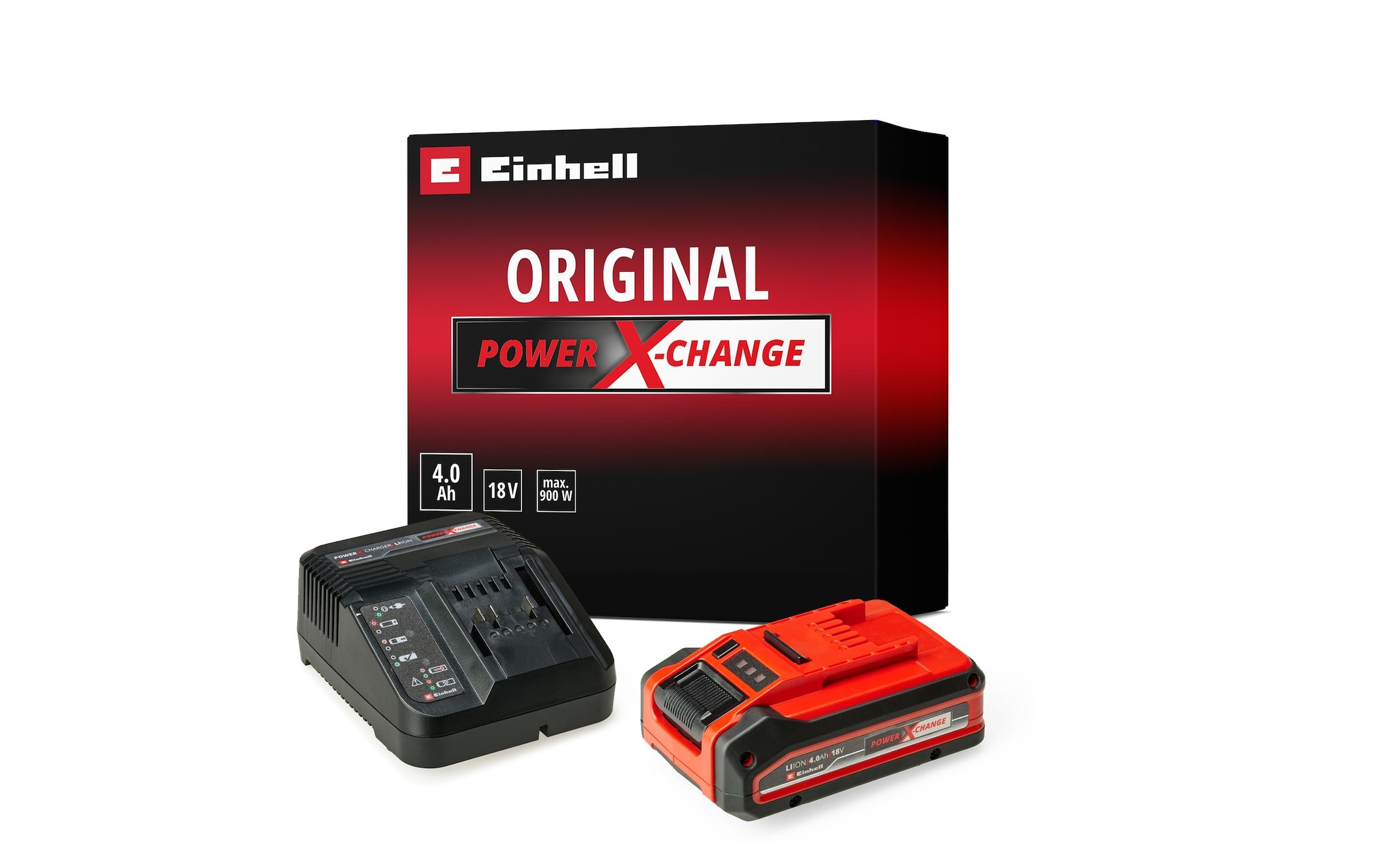 Einhell Kit de démarrage à batterie »PXC-Starter-Kit 4Ah PLUS« 18 V, 4 Ah, inkl. Ladegerät