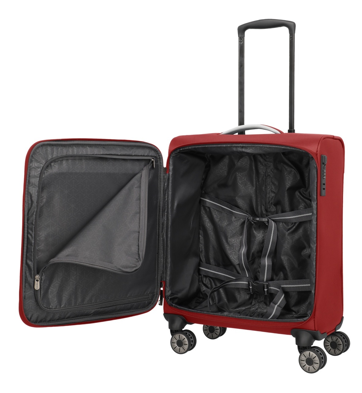 travelite Trolley pour bagages à main »JETPACK Max 4 Cabin Handgepäck Koffer« 41 litre 4 Rollen bagage souple, compatible Ryanair, Condor et de nombreuses compagnies aériennes courantes