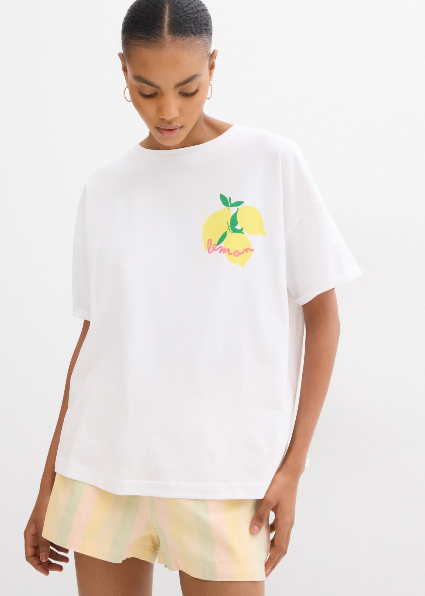 Image of bonprix Oversize-Shirt Oversize-Schnitt, aus reiner Baumwolle, mit modernem Print
