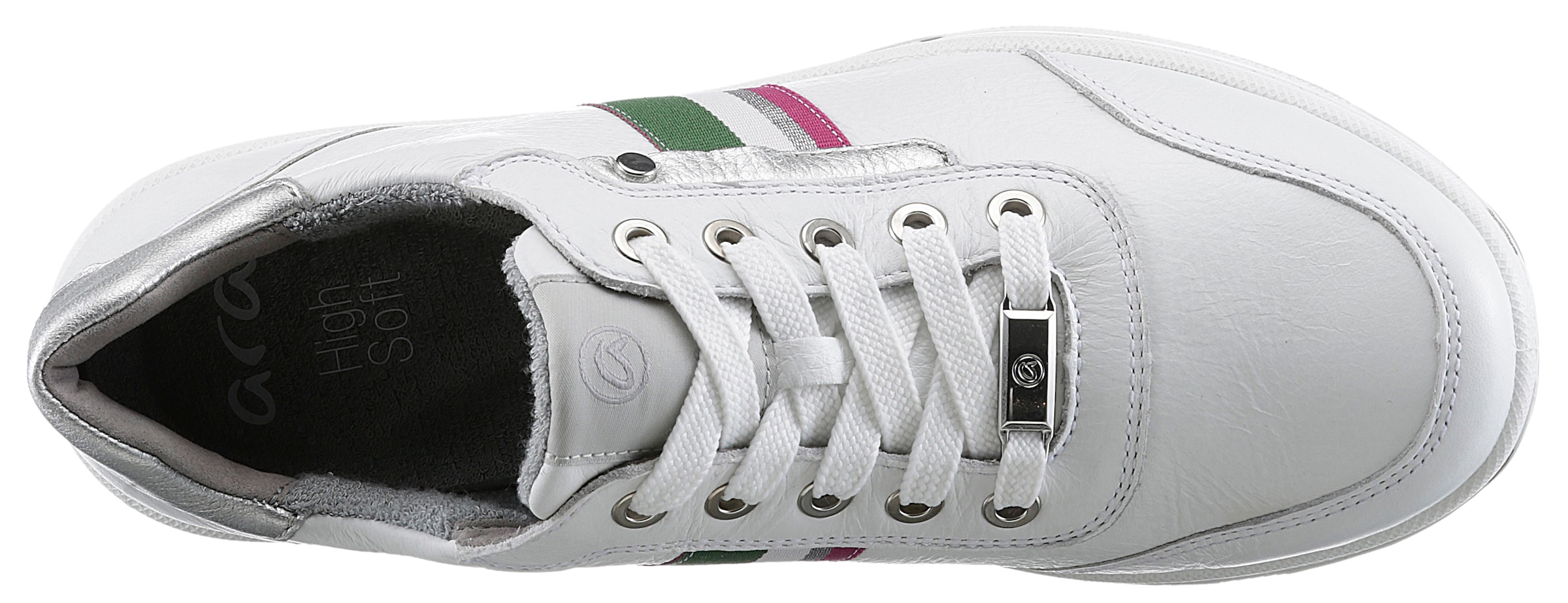 Ara Sneaker »SAPPORO«, in Komfortweite H = sehr weit, Freizeitschuh, Halbschuh, Schnürschuh