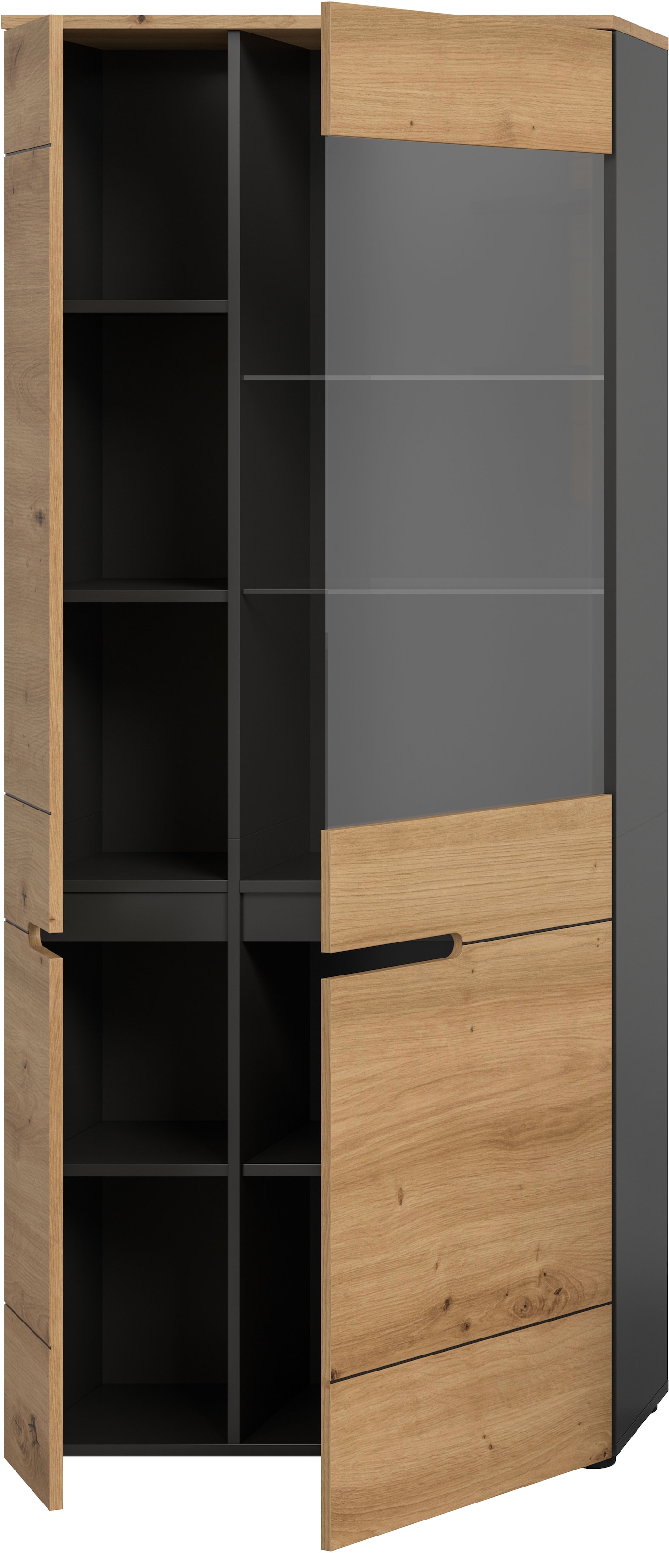 INOSIGN Vitrine »REHAT, TOPSELLER!, Höhe 190 cm, 2 Türen, 4 Einlegeböden, 2 Glasböden« 1 Stk. tlg. Vitrinenschrank, Schrank, Glasvitrine, Wohnzimmervitrine