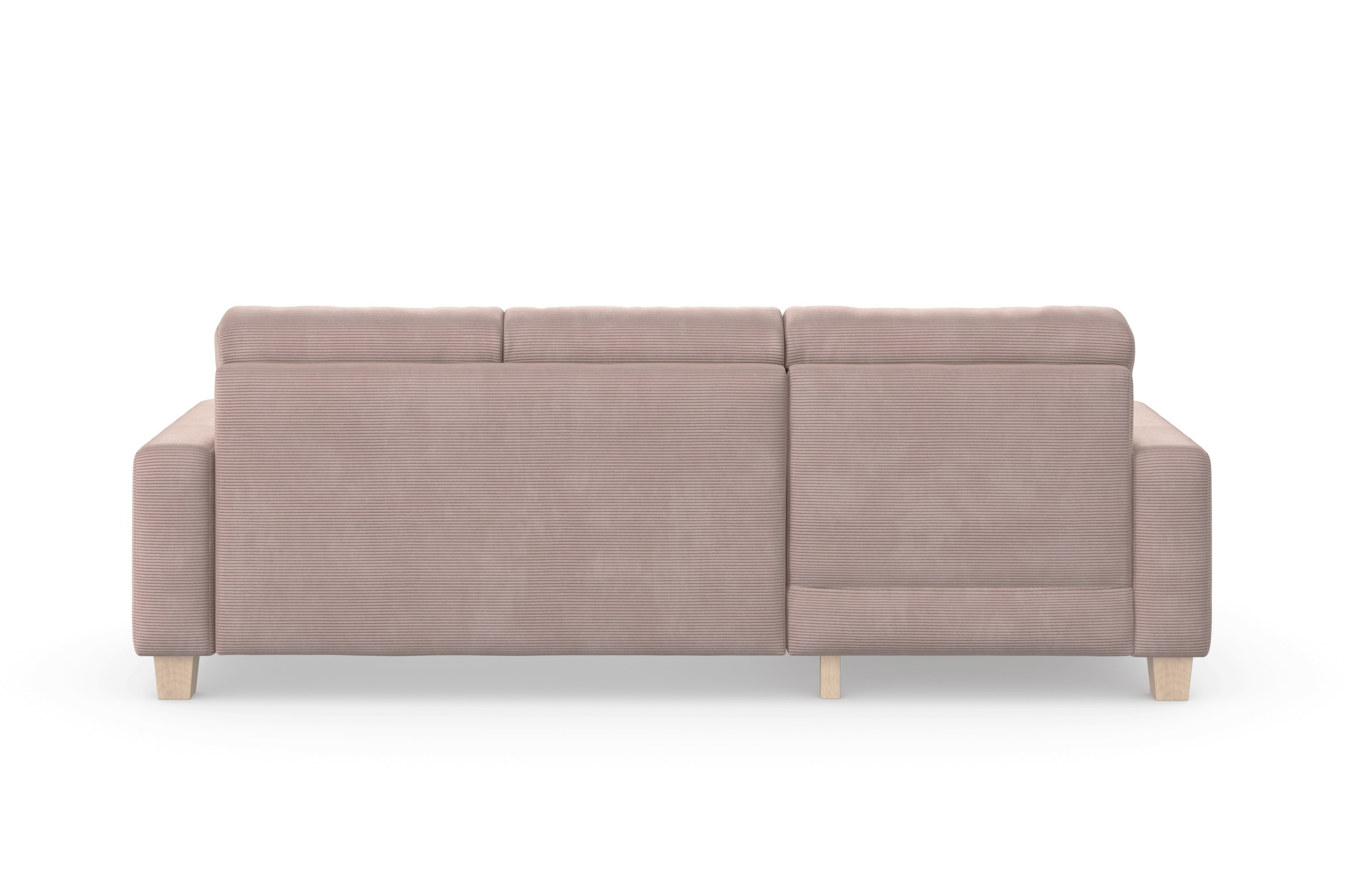 Home affaire Ecksofa »Summer L-Form«, mit Recamiere, mit oder ohne Bettfunktion und Bettkasten, Cord-Bezug