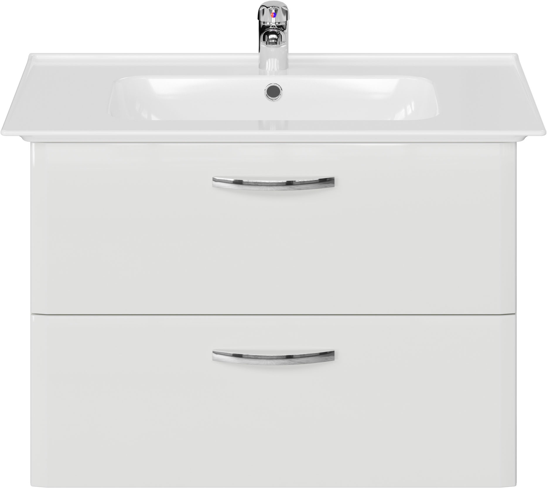 Saphir Waschtisch "Quickset 326, mit Keramikbecken, 80cm breit" 2 Stk. tlg.