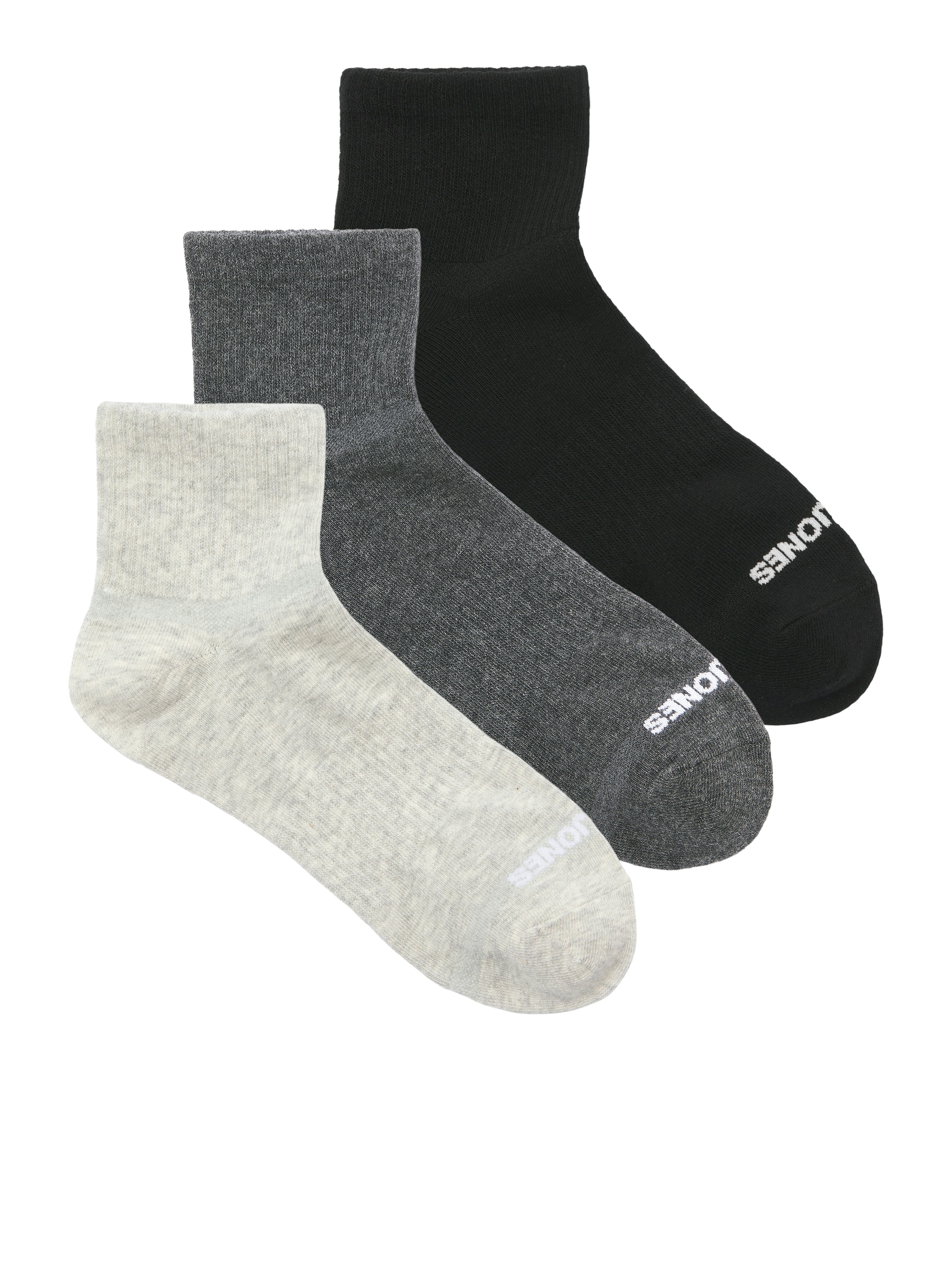 Image of Jack & Jones Freizeitsocken "JACLUCA SHORT TENNIS SOCKS 3 PACK NOOS" Packung, 3 Stk. tlg.