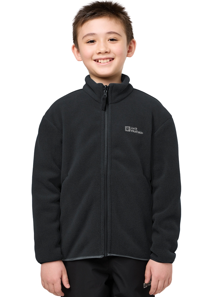 Jack Wolfskin 3-in-1-Funktionsjacke »ICELAND 3IN1 JACKET K« mit Kapuze für Kinder, mit fester Kapuze, atmungsaktiv, winddicht, wasserdicht