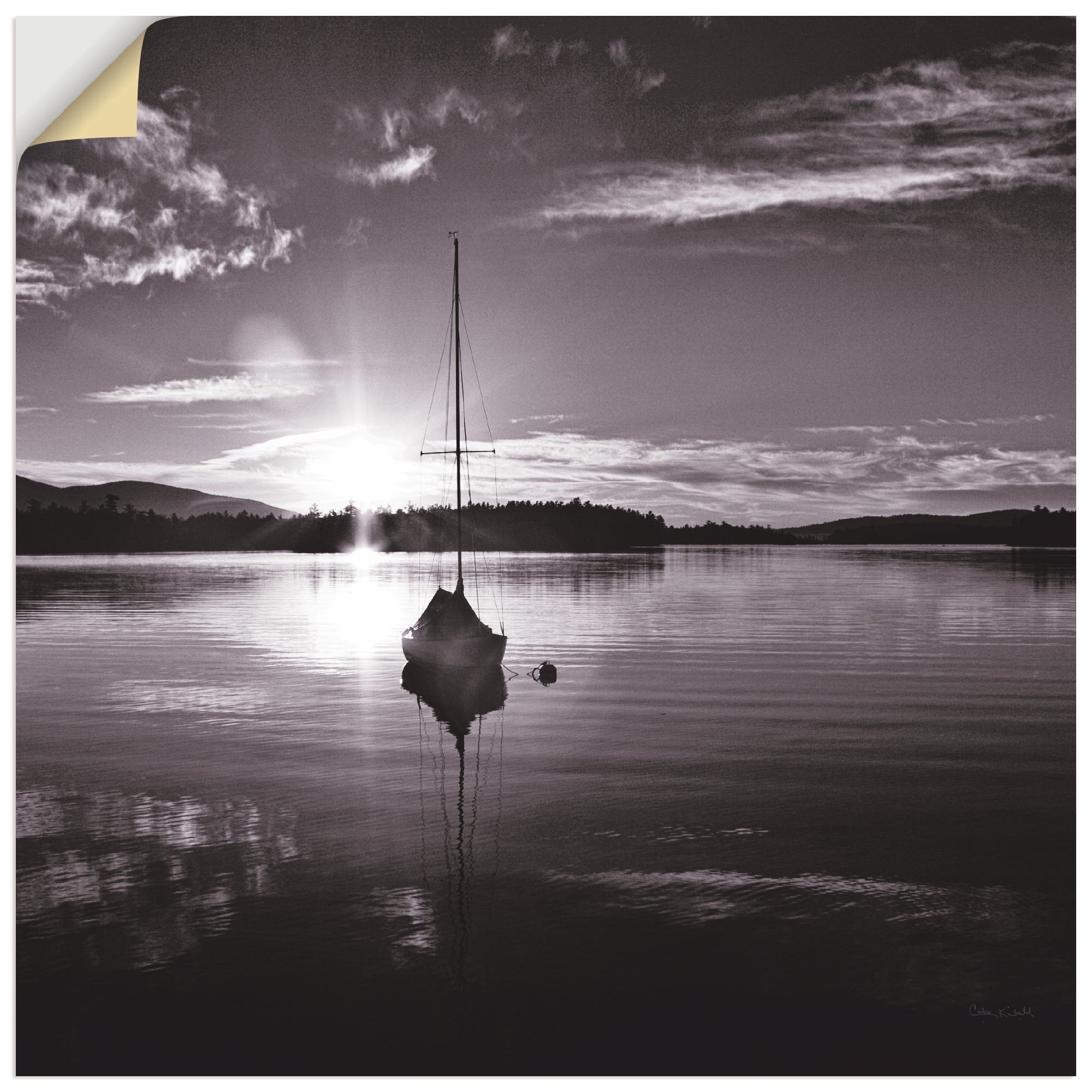 Image of Artland Wandbild »Etwartung«, Gewässer, (1 St.), in vielen Grössen & Produktarten -Leinwandbild, Poster, Wandaufkleber / Wandtattoo auch für Badezimmer geeignet bei Ackermann Versand Schweiz