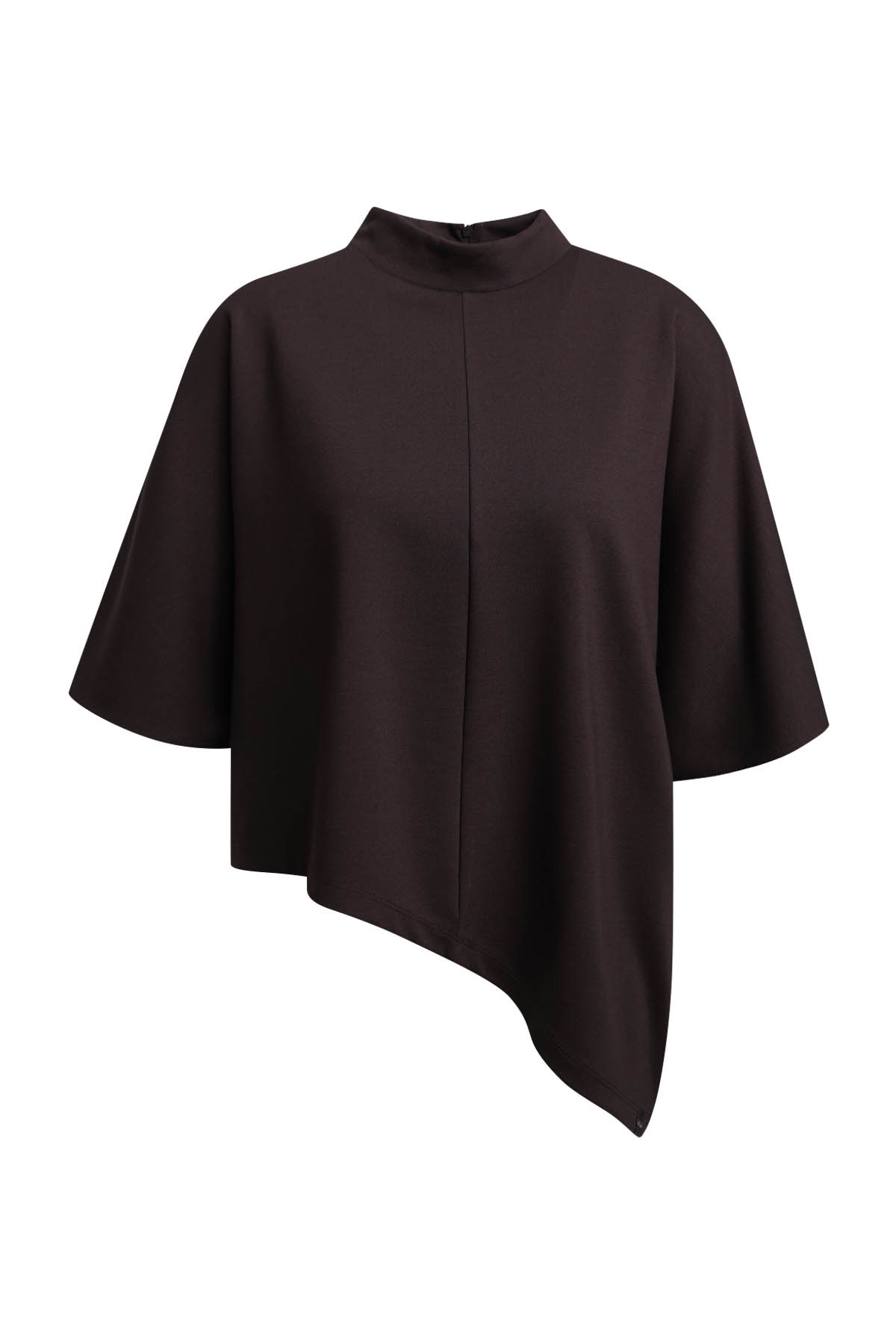 Smith & Soul Kurzarmpullover mit asymmetrischem Saum, oversize