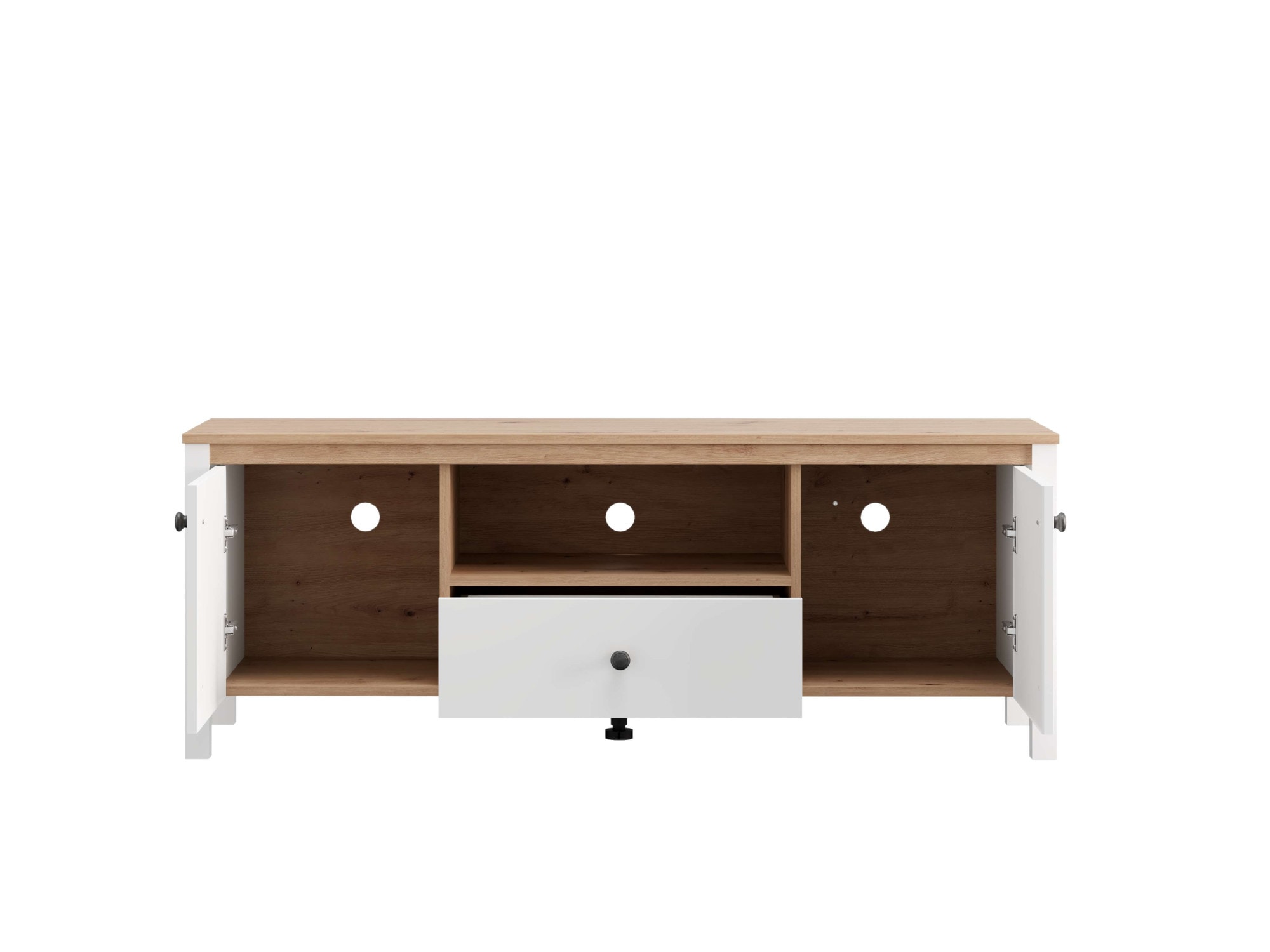 Home affaire Lowboard »BEDFORD, TV-Board, TV-Kommode, TV-Schrank, TV-Unterschrank, TV-Möbel« MDF-Profil 2D ummantelt, Hotstamping