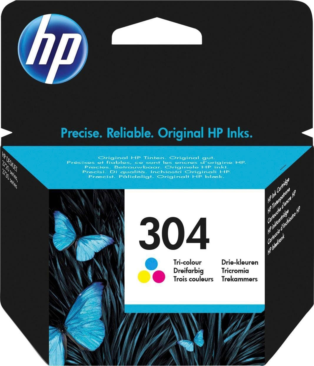 Image of HP Tintenpatrone "HP original Druckerpatrone 304 Tri Color C/M/Y" 3 Probemonate gratis* drucken