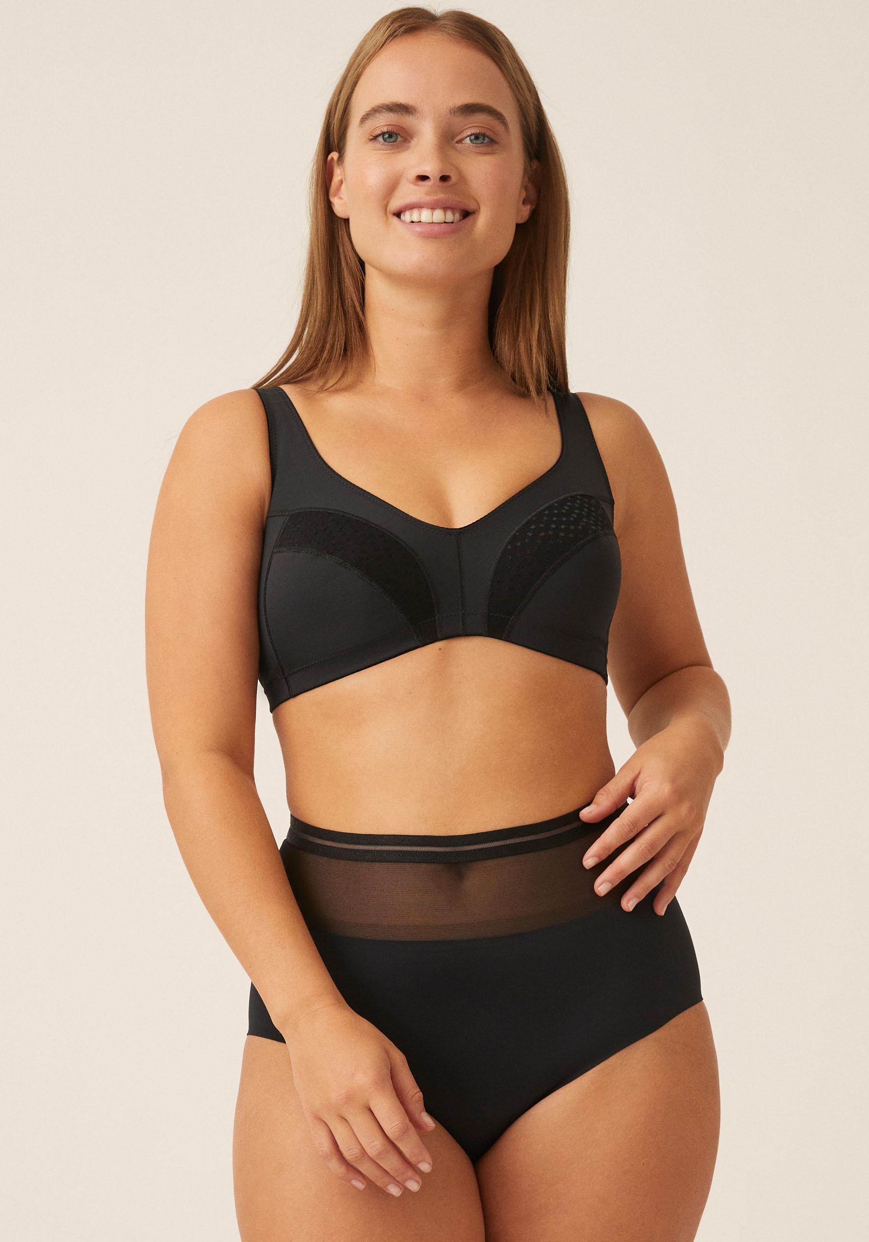 Naturana Soft-BH »Comfort Straps« 1 Stk. tlg., nahtlose Cups, breite Träger, ohne Bügel, elastisch, bequem, feminin