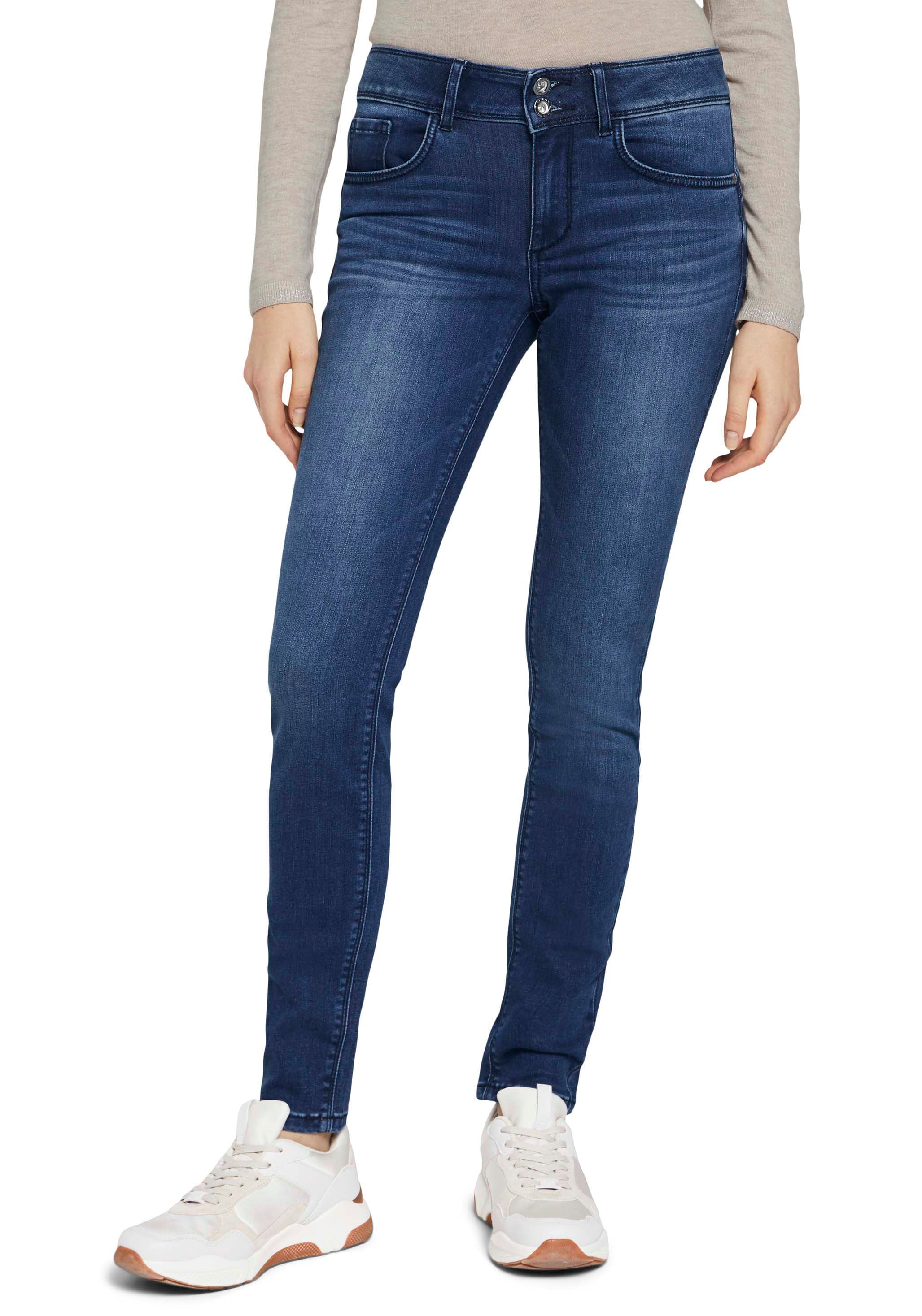 Skinny-fit-Jeans »Alexa Skinny«, mit Doppelknopf-Verschluss