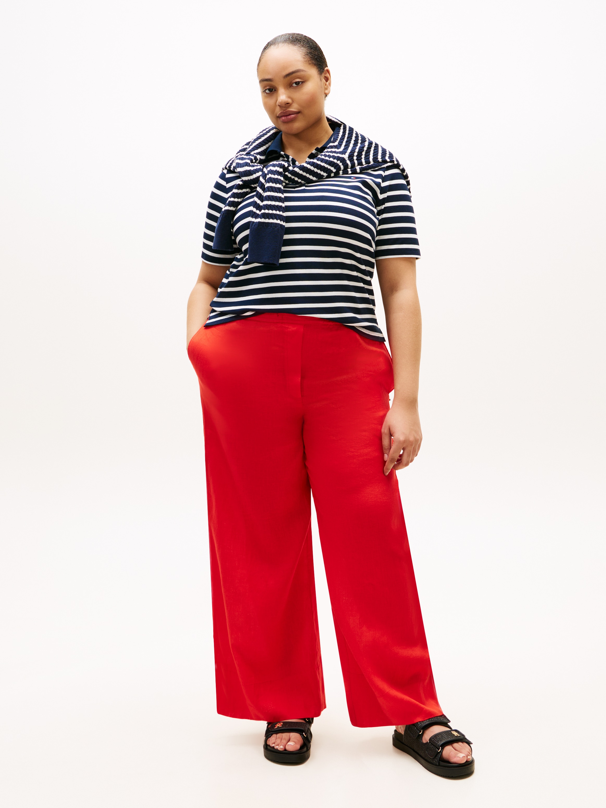 Tommy Hilfiger Curve Polo »CRV 1985 REG PIQUE POLO SS« in grossen Grössen, Piqué-Qualität