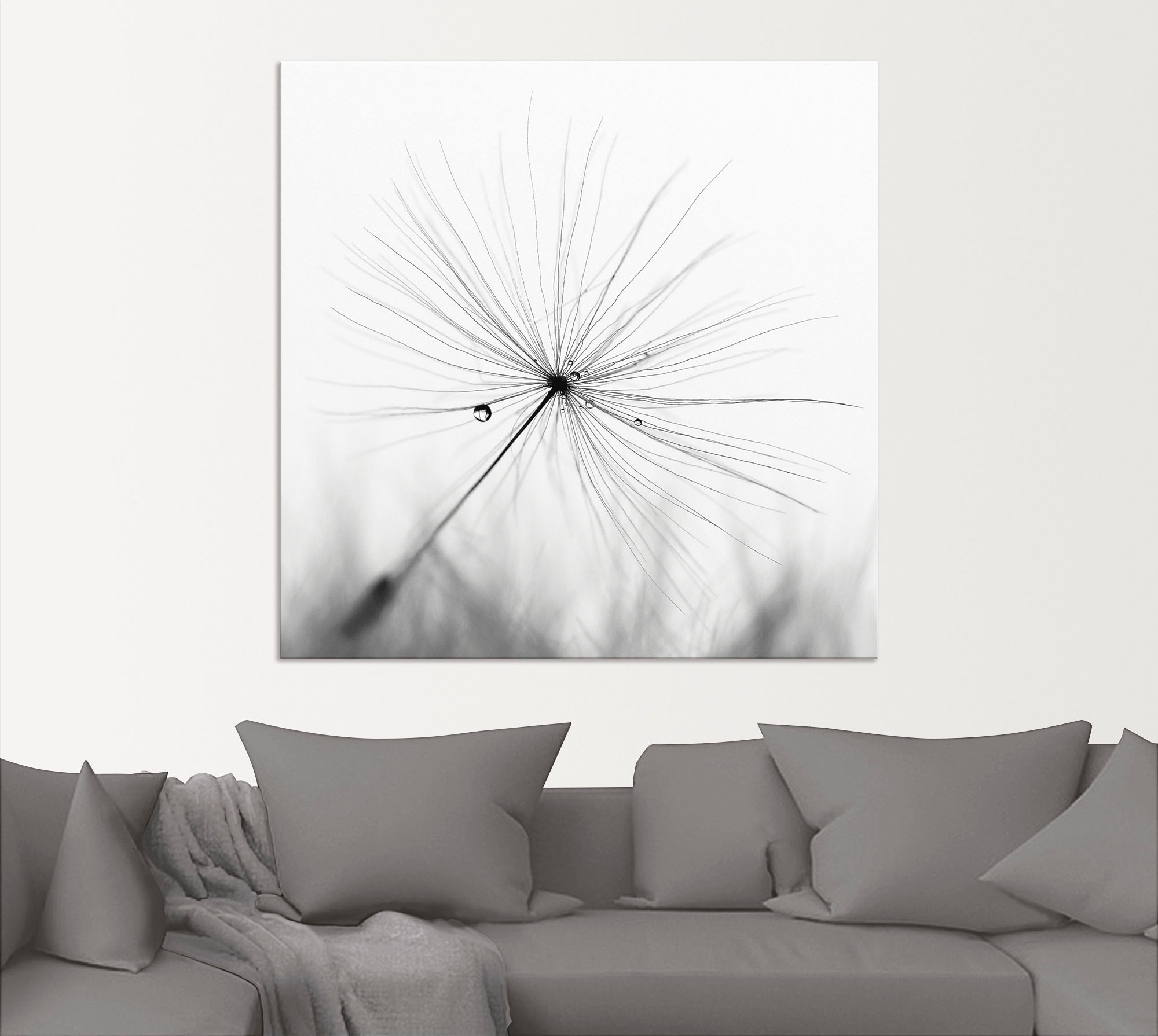 Artland Wandbild »Pusteblume Schirmchen«, Blumen, (1 St.), als Alubild, Outdoorbild, Leinwandbild, Poster, Wandaufkleber