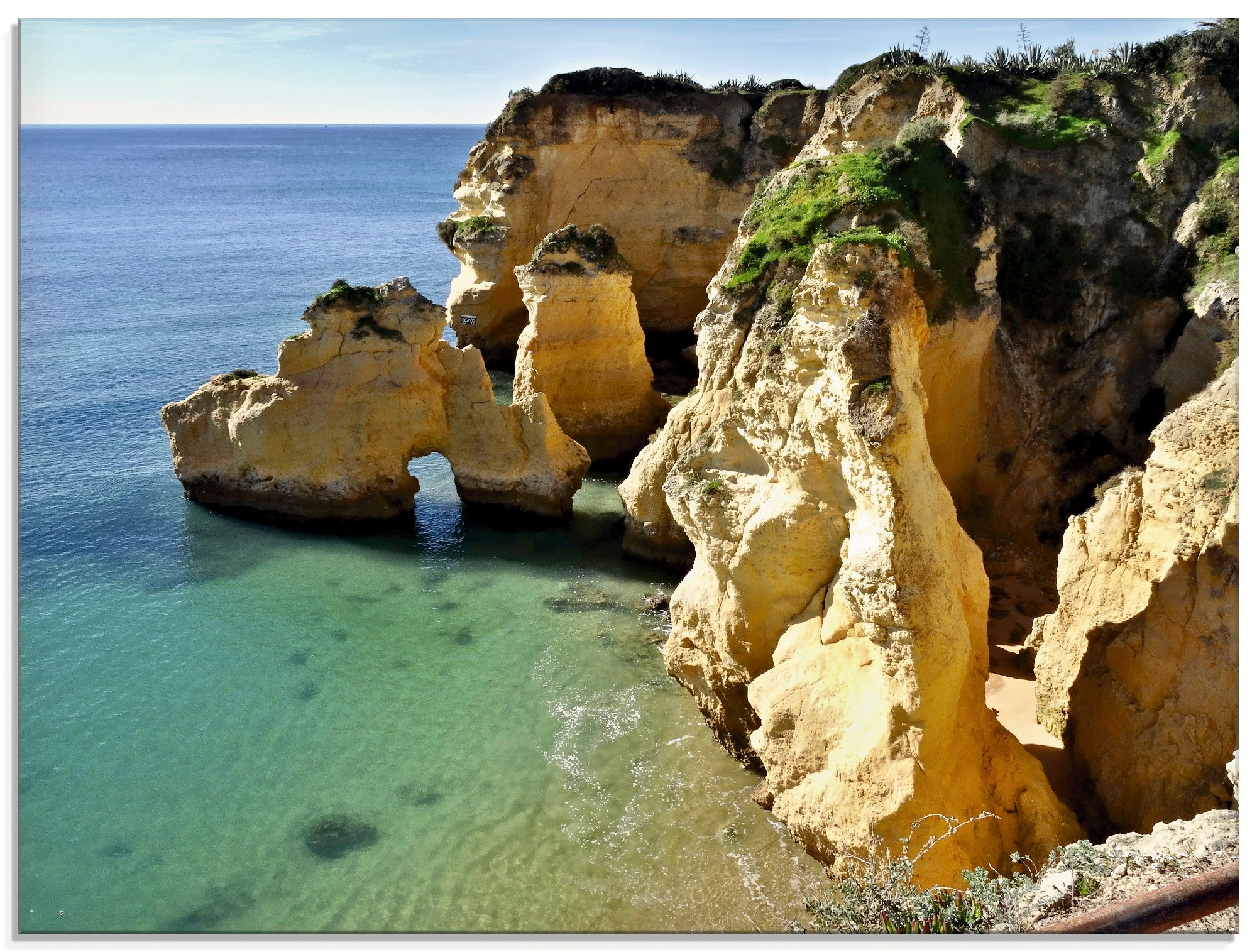 Image of Artland Glasbild »Felsalgarve bei Silves«, Küste, (1 St.) bei Ackermann Versand Schweiz