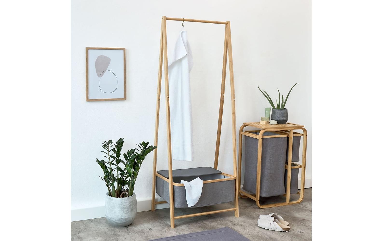 Lumaland Kleiderständer »aus Bambus 159 x 60 x 45 cm«