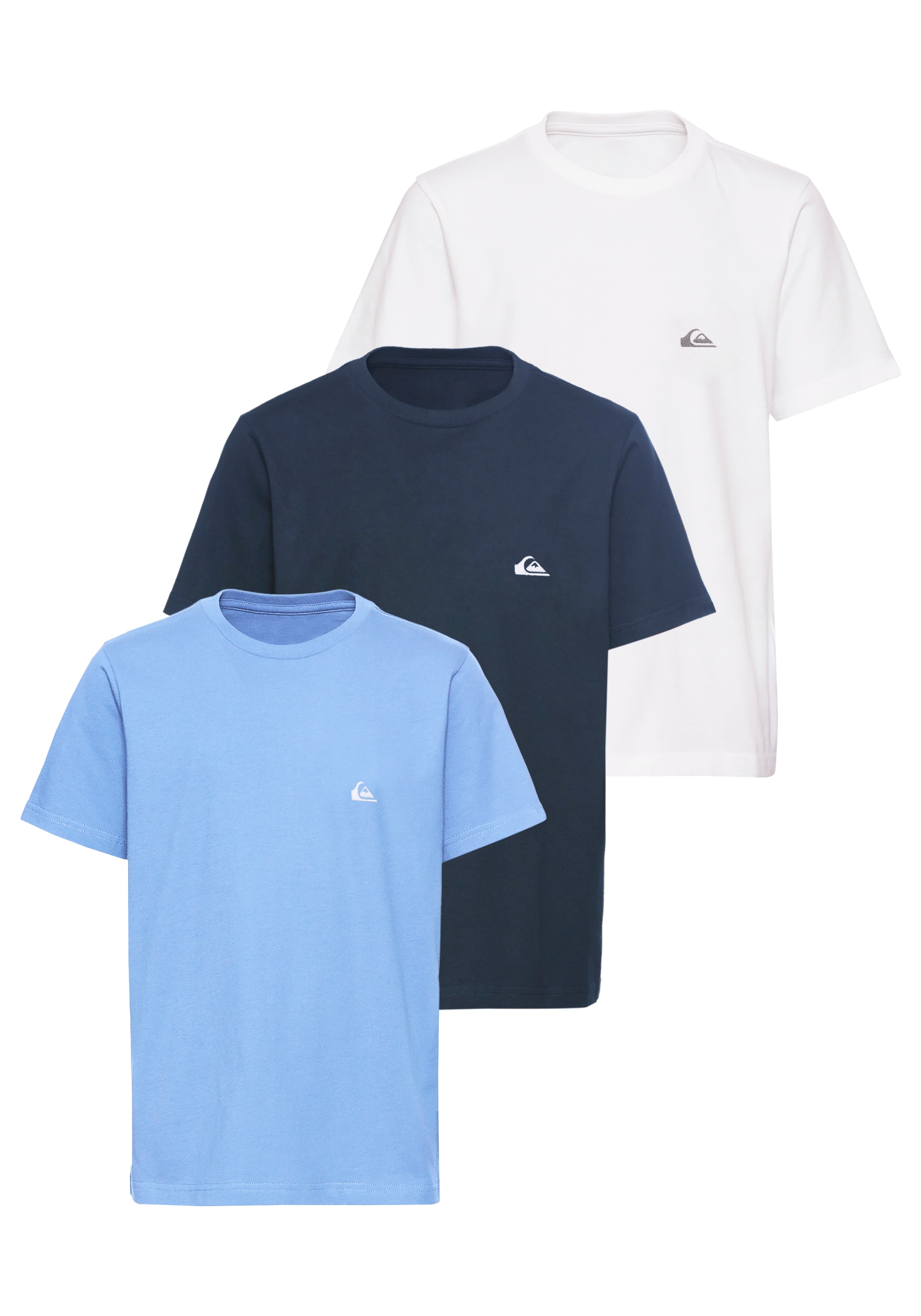 Image of Quiksilver T-Shirt "MTWAVE TRIPLE PACK YOUTH" 3 tlg. für Kinder und Jugendliche, sportlicher Stil, Kurzarm