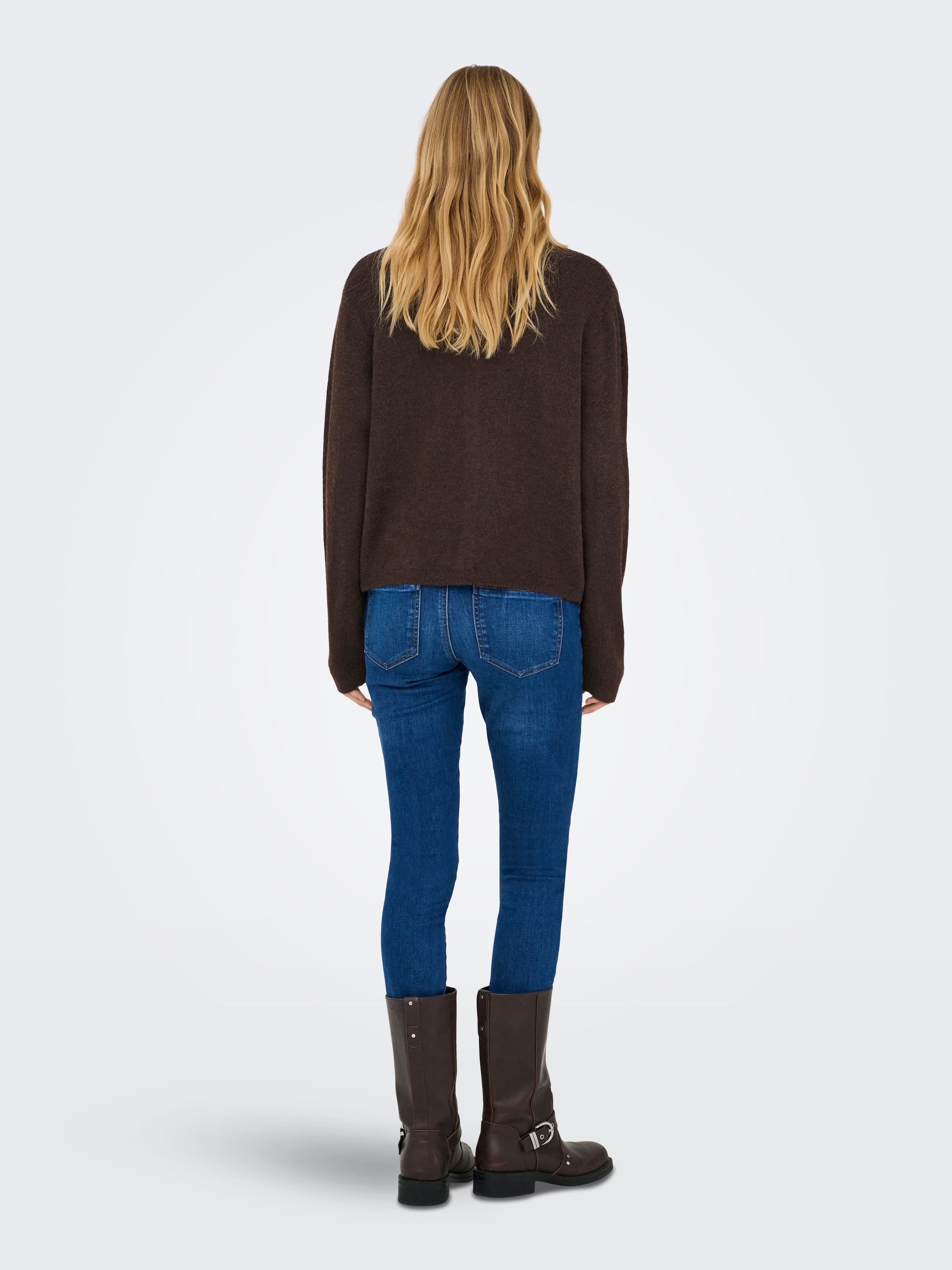 ONLY Strickjacke »ONLSIMONI L/S O-NECK CARDIGAN KNT NOOS« Materialmix, relaxed fit