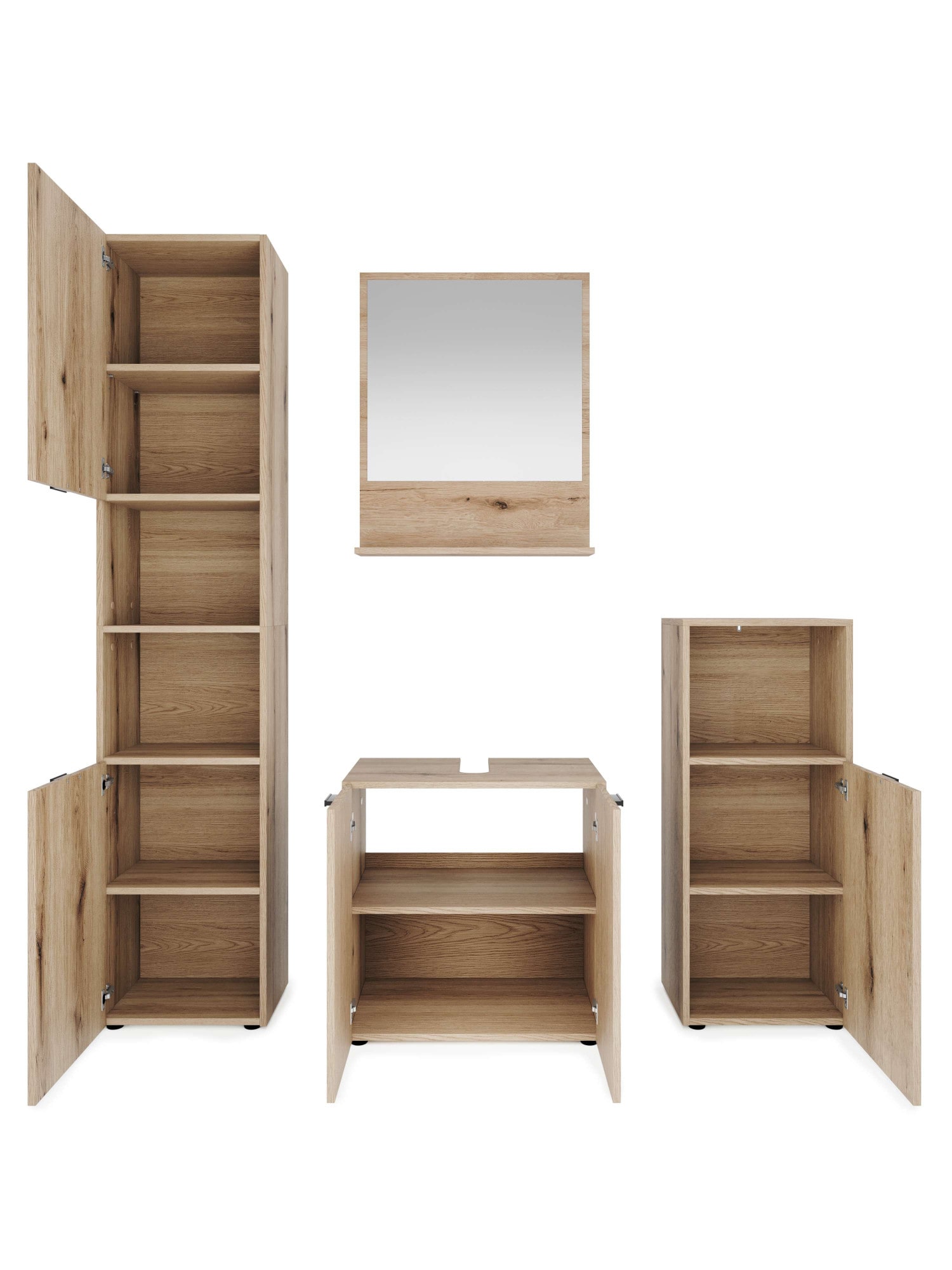 GOODproduct Ensemble de meubles de salle de bain »Baltrum« 4 cuis tlg.