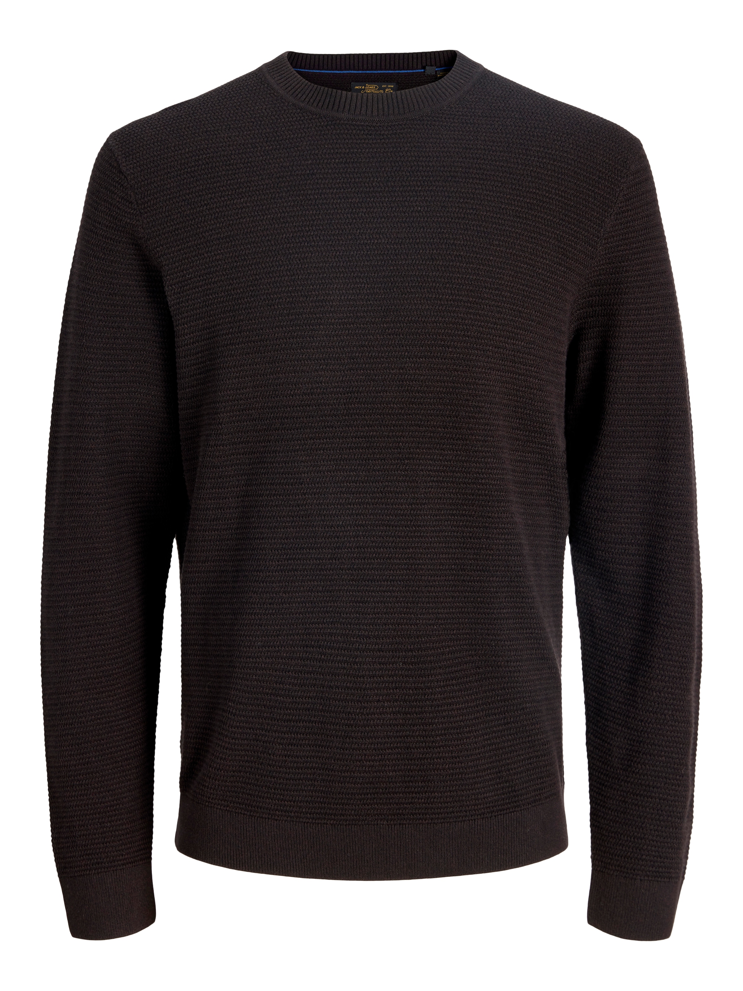 Jack & Jones Rundhalspullover »JPRBLURILEY KNIT CREW NECK LS SN« Baumwolle, regular fit