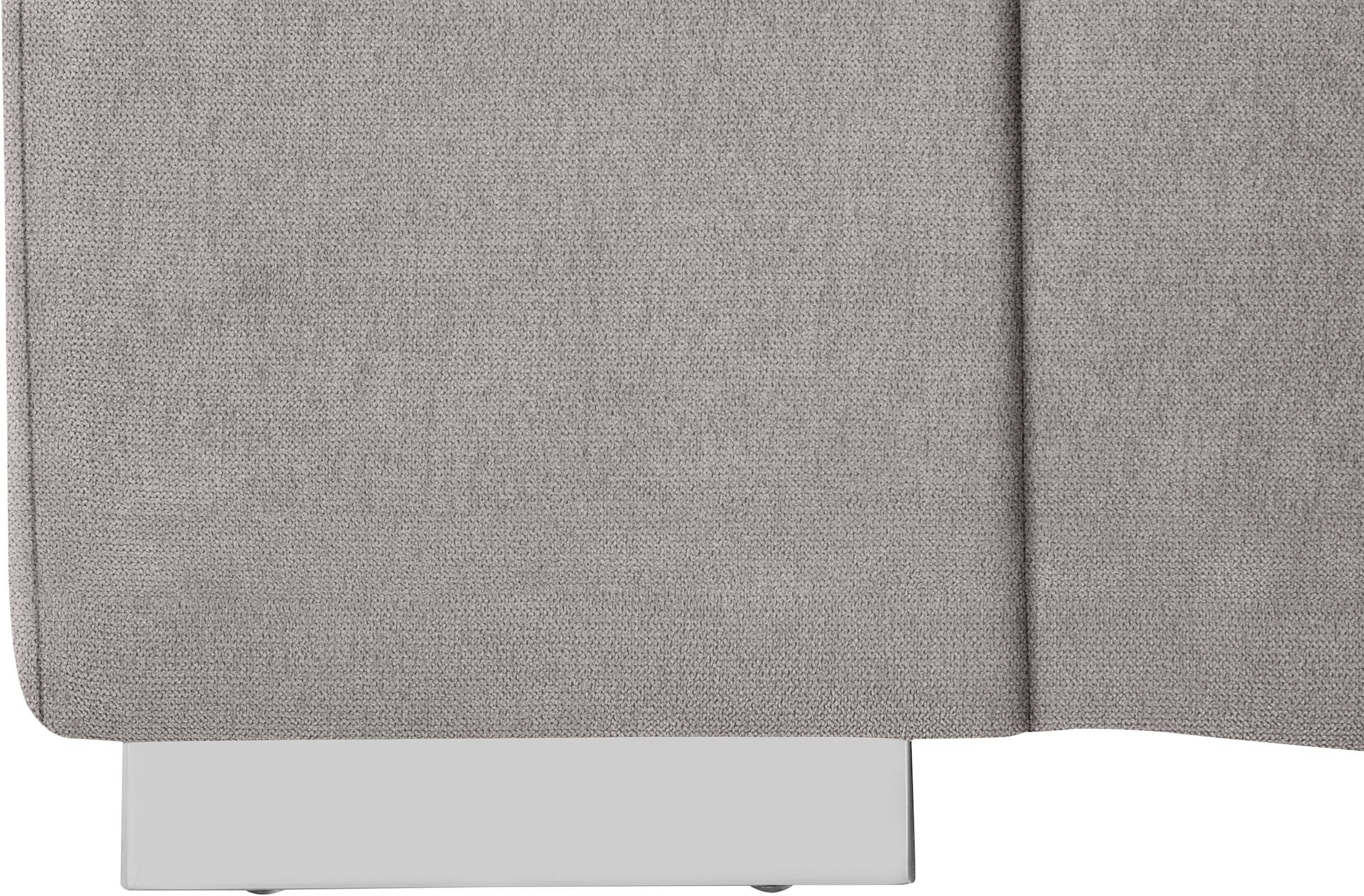 COTTA Canapé d'angle »Orion L-Form« mit Kopfteilverstellung & 5 Nierenkissen