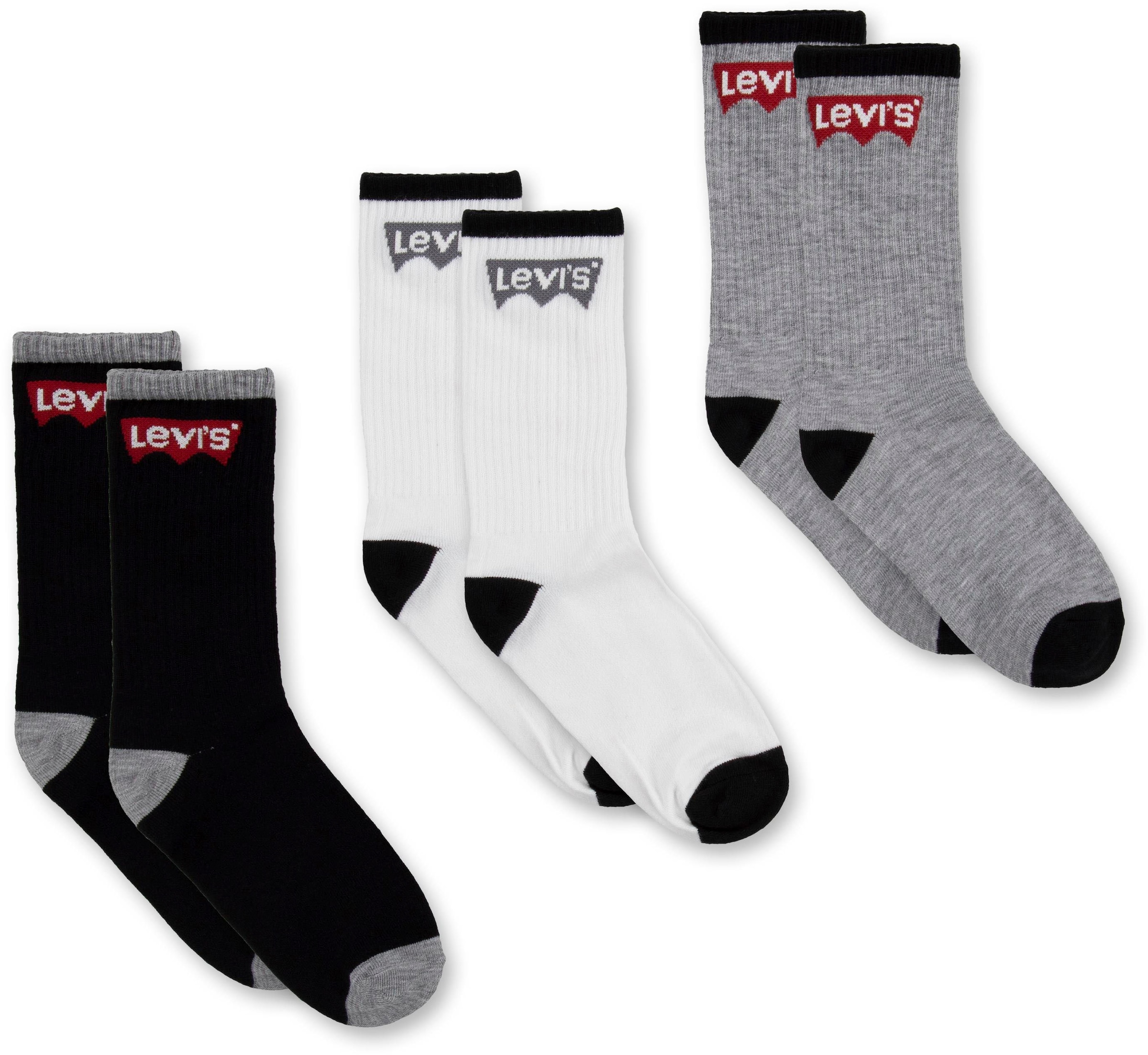Image of Levis Kids Socken "BATWING REGULAR CUT 3PK" 3 Stk. tlg. for BOYS