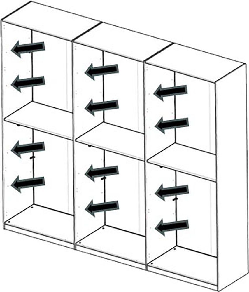 INOSIGN Einlegeboden »Jupiter – Steingrau (1 St.), 22 mm stark, ideale Stauraumhilfe« Breite 89 cm, passend für Drehtürenschrank 2-/4-/6-türig