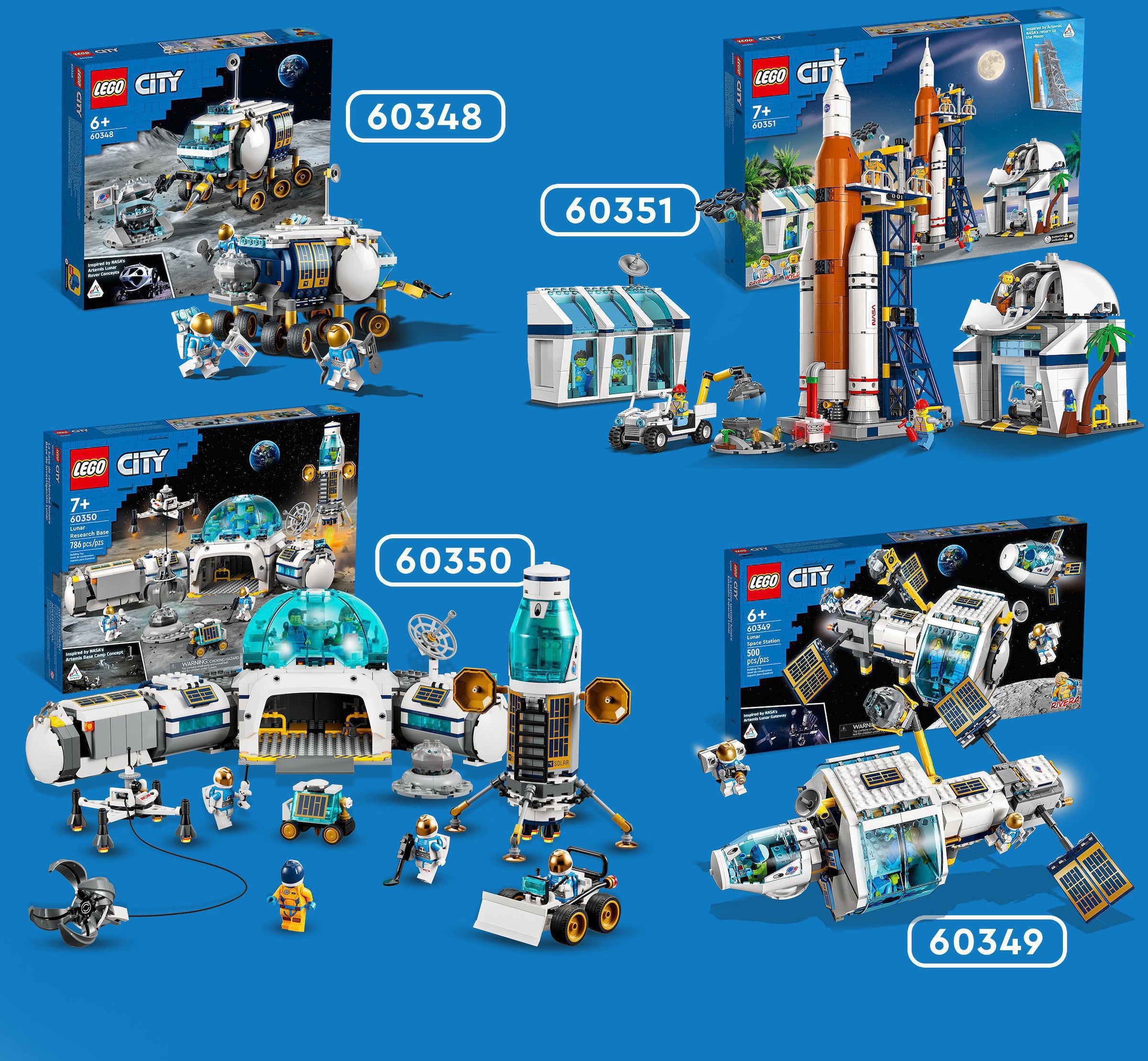 LEGO® Konstruktionsspielsteine »Mond-Raumstation (60349), LEGO® City«, (500 St.), Made in Europe