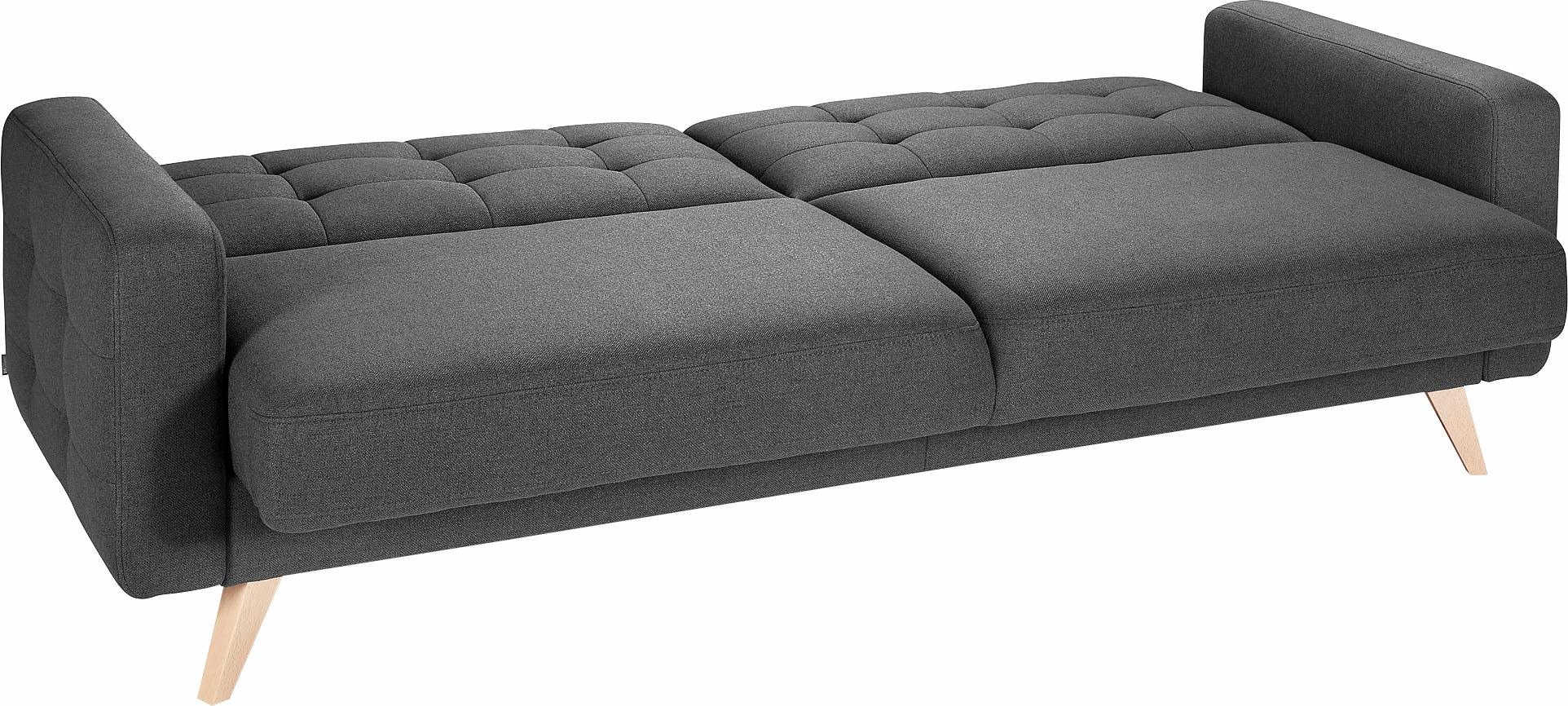 exxpo - sofa fashion 3-places »Nappa, Schlafsofa, bequem, zeitloses Design, L-Form« tolle Detailverarbeitung, mit Bettfunktion und Bettkasten