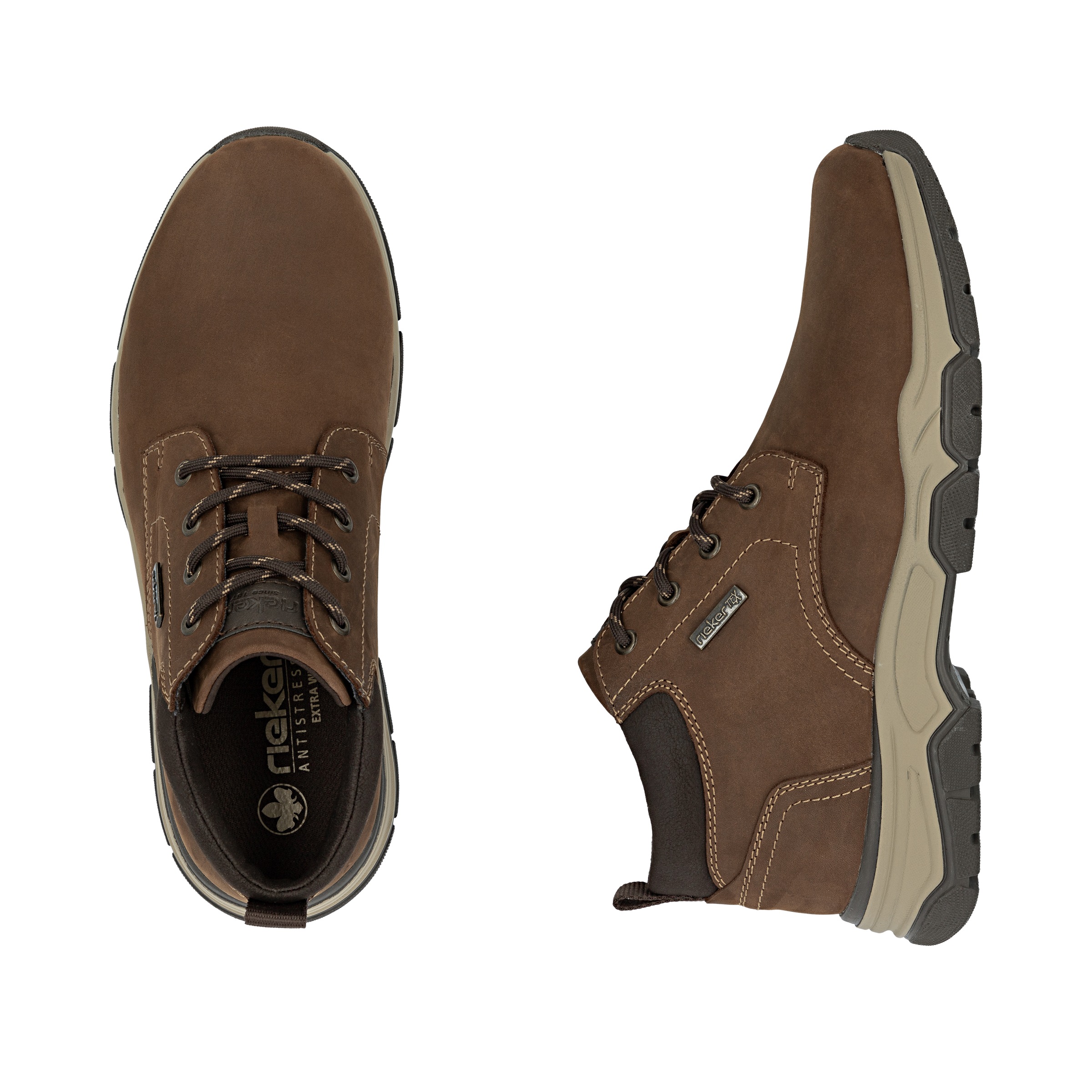 Rieker Bottines à lacets  bottine, boots décontractés avec rembourrage col en laine, membrane TEX