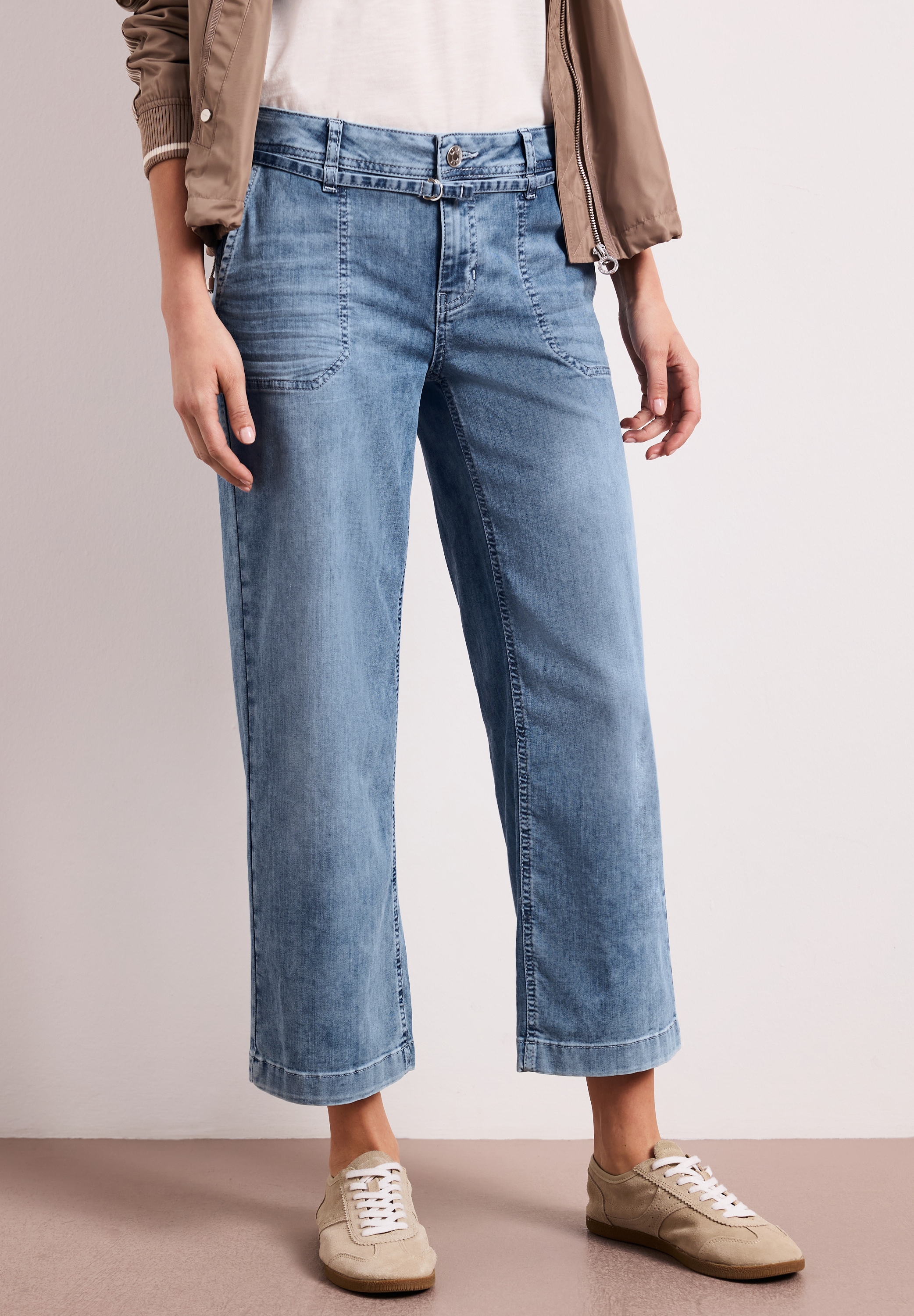 Image of STREET ONE Loose-fit-Jeans "Style Emee" mit Jeans-Band-Detail