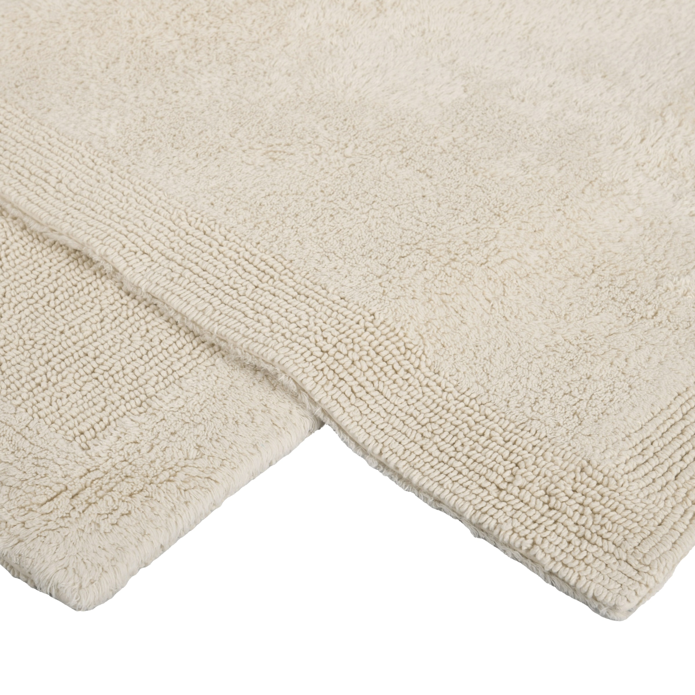 GOODproduct Badematte »Kapra, Badvorleger, Badezimmer Teppich« Höhe 14 mm beidseitig nutzbar | fussbodenheizungsgeeignet | strapazierfähig mit Bordüre, Badteppich, Badematte, Baumwolle