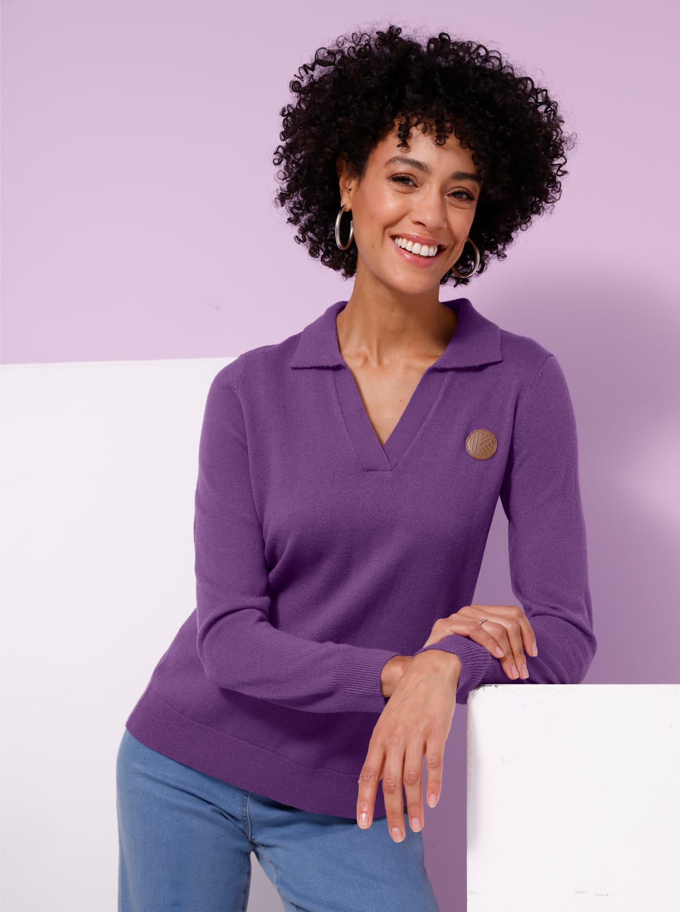 Image of Classic Basics Polokragenpullover "Pullover"