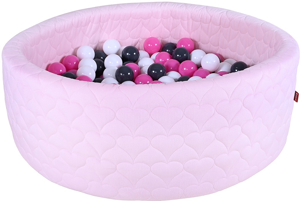 Image of Knorrtoys® Bällebad »Cosy, Heart Rose«, mit 300 Bällen creme/Grey/rose; Made in Europe bei Ackermann Versand Schweiz