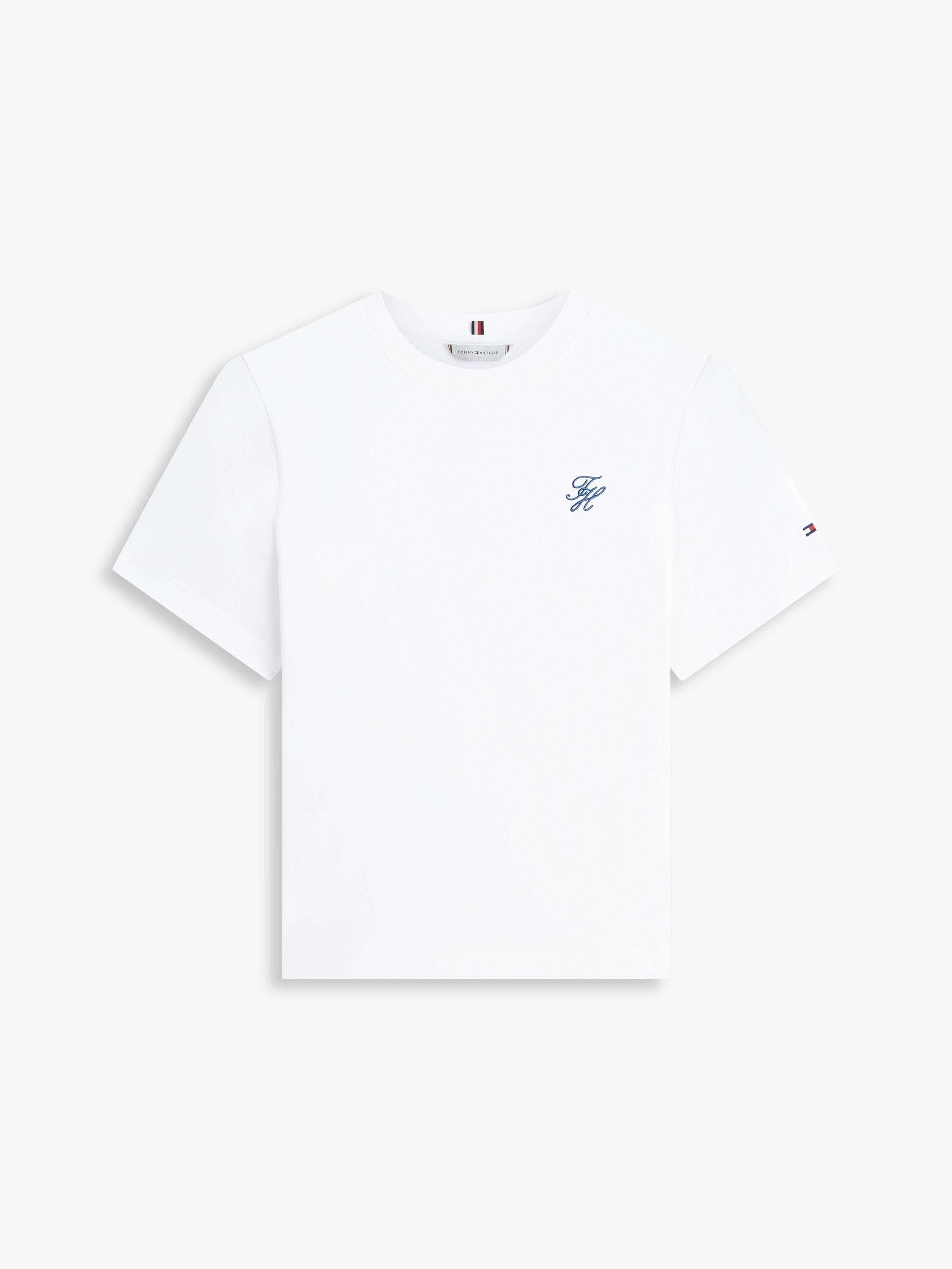 Tommy Hilfiger T-shirt à manches courtes »TH SCRIPT REGULAR C-NECK SHORT SLEEVE TEE«