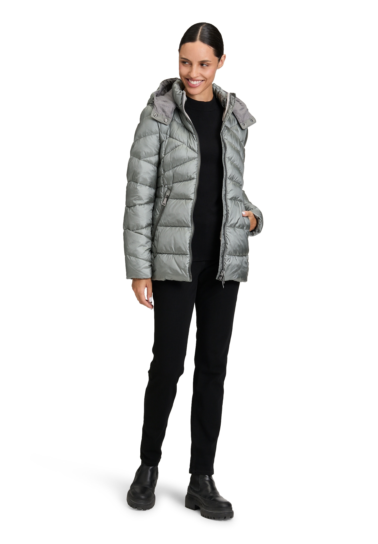 Gil Bret Steppjacke mit Kapuze mit Kapuze