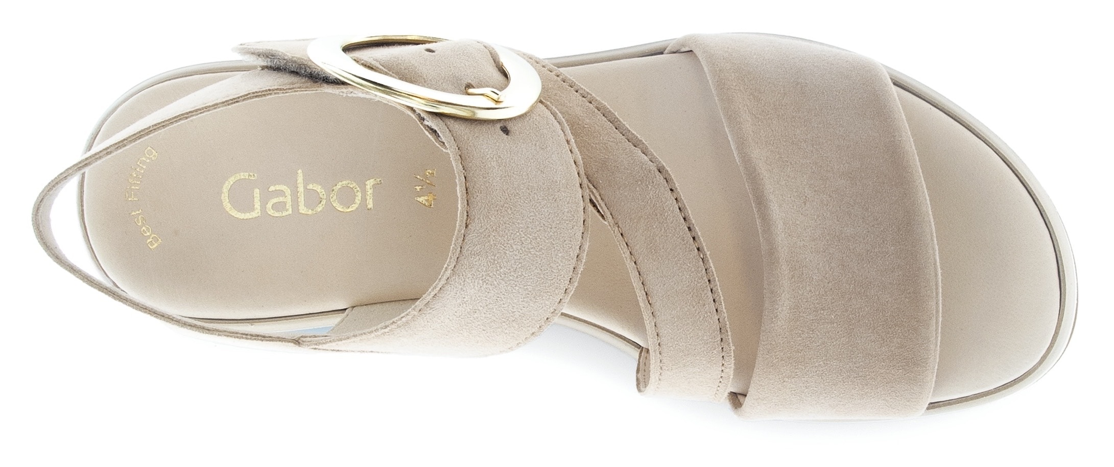 Gabor Sandales compensées  , Sommerschuh, Riemensandale, Bequemschuh mit Best Fitting-Ausstattung