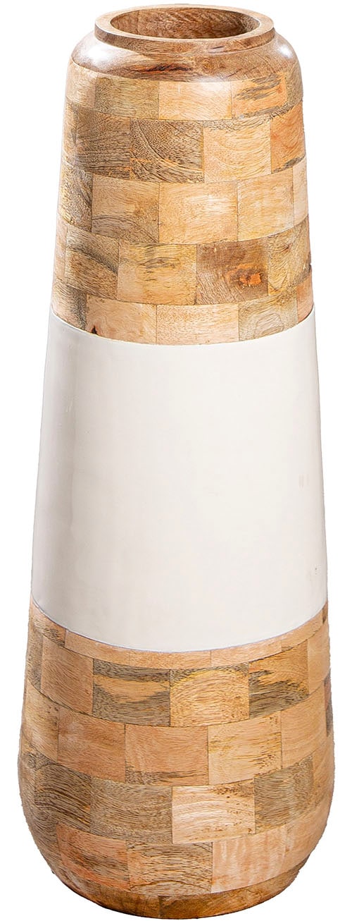 Image of GILDE Bodenvase "Vase Naturelle naturfarben-weiss"