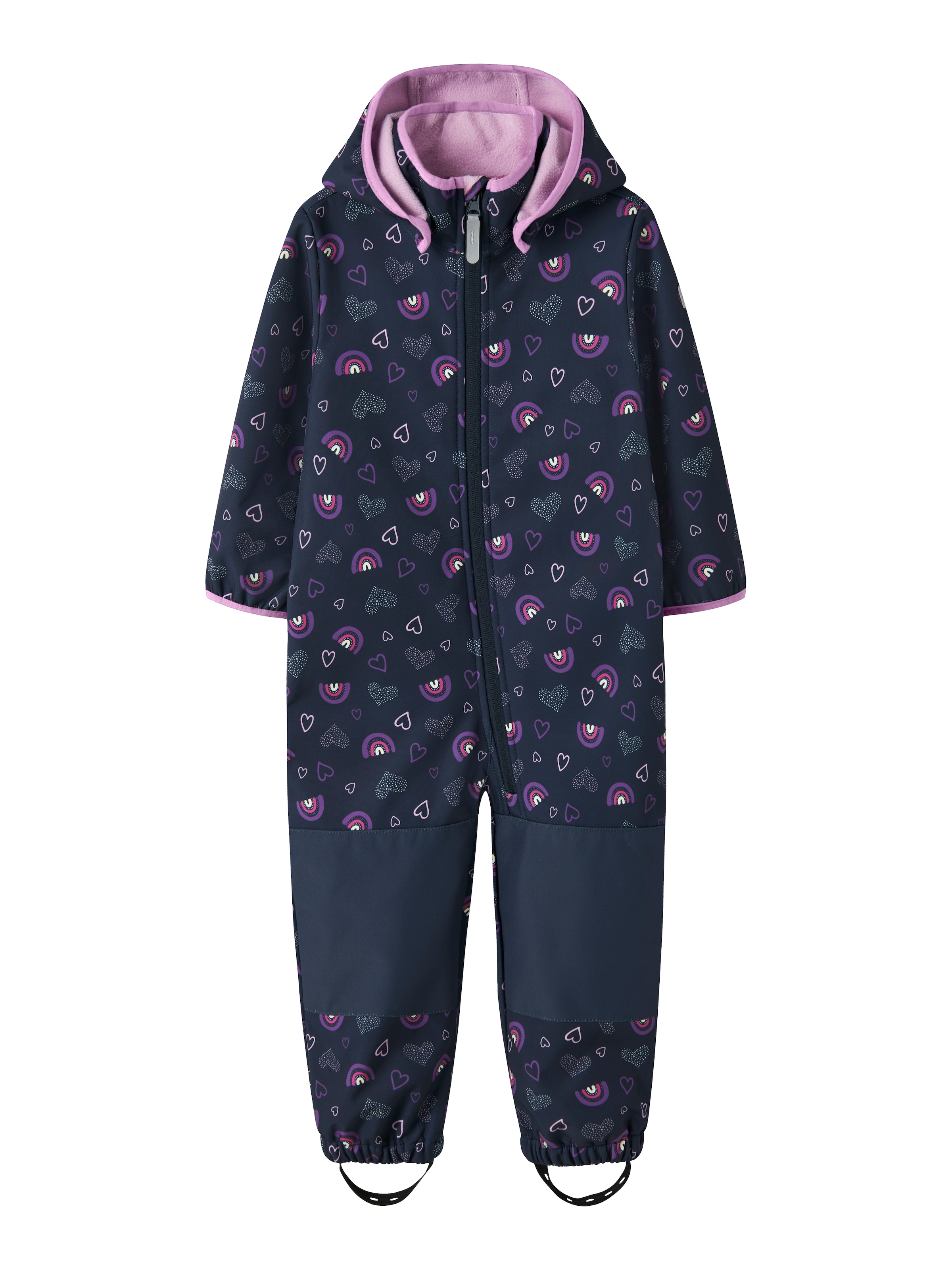 Image of Name It Regenoverall "NMFMALTA05 SUIT AOP FO" Materialmix, wasserdicht, winddicht