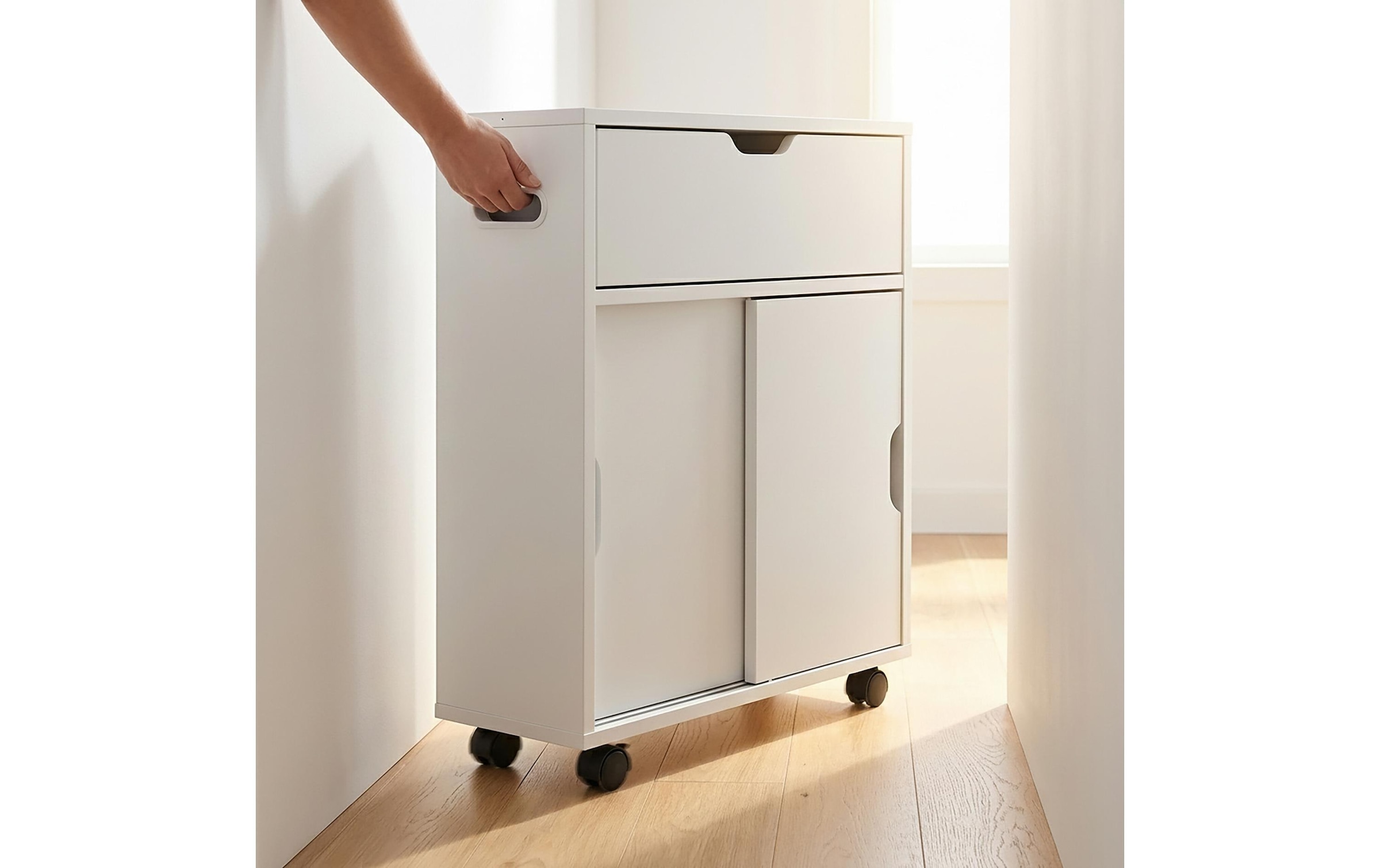 relaxdays Mehrzweckschrank »Nischenwagen 17 x 67 cm«