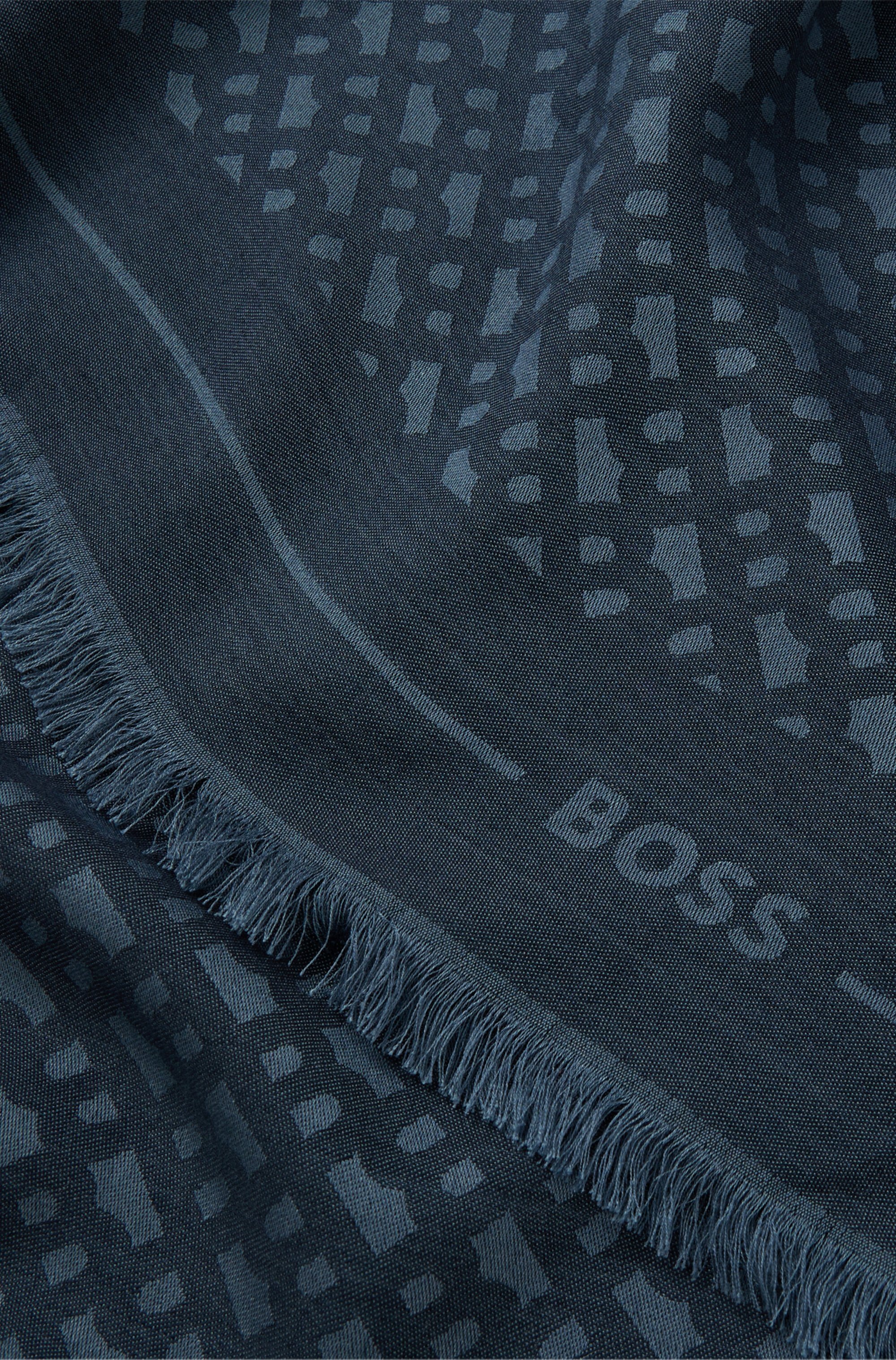 BOSS Schal »Ledonia 120*120«, mit Jaquardmuster