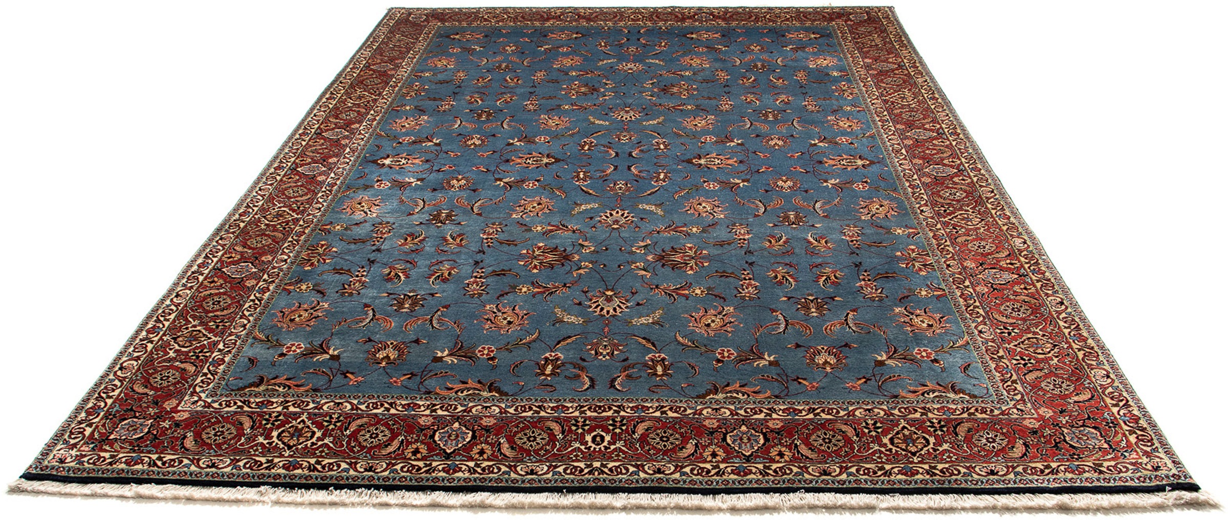 Image of morgenland Orientteppich »Perser - Bidjar - 300 x 206 cm - blau«, rechteckig, 15 mm Höhe, Wohnzimmer, Handgeknüpft, Einzelstück mit Zertifikat bei Ackermann Versand Schweiz