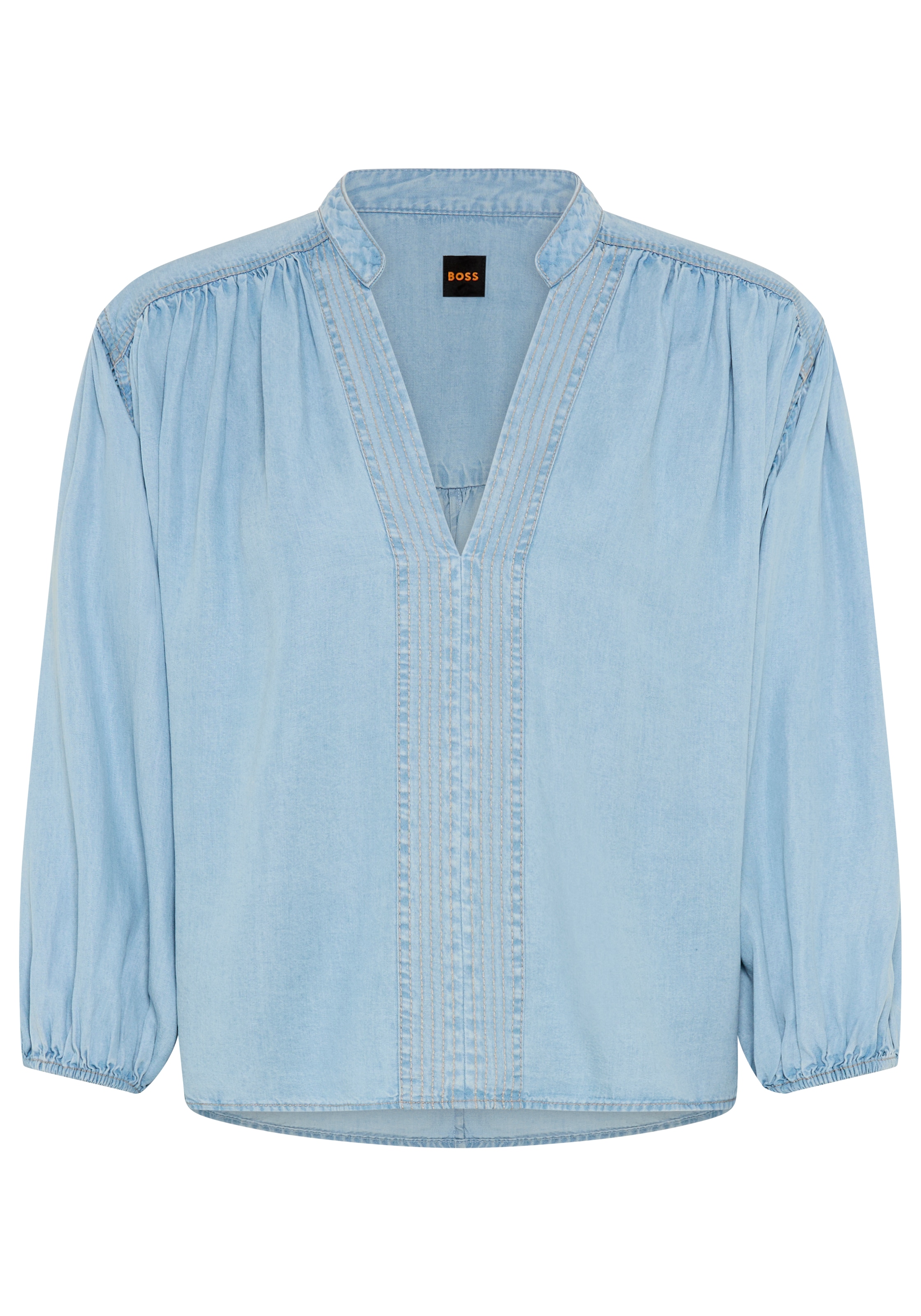 BOSS ORANGE Schlupfbluse »Barda Premium Damenmode« mit Ballon-Ärmeln