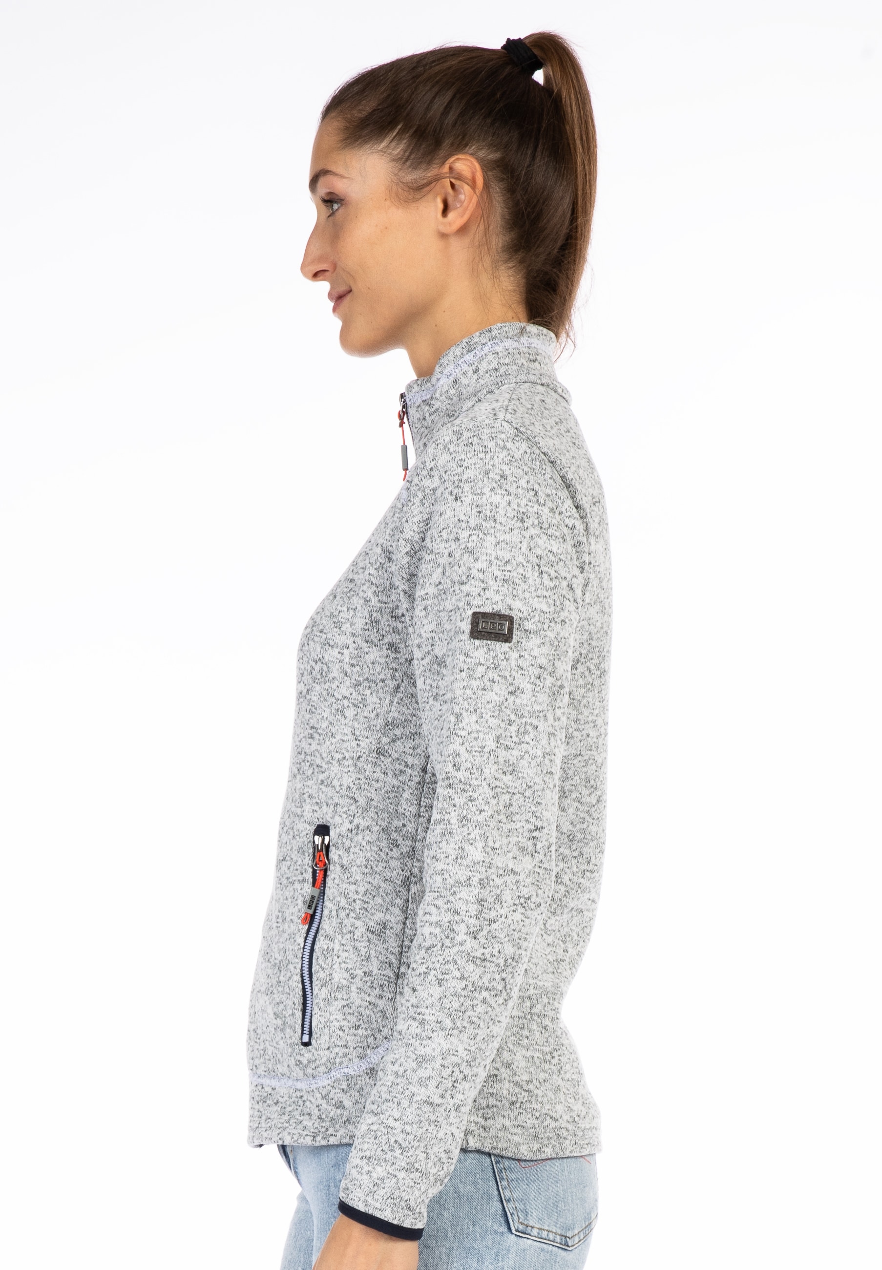 DEPROC Active Strickfleecejacke »KIRKVALE X WOMEN«, auch in Grossen Grössen erhältlich