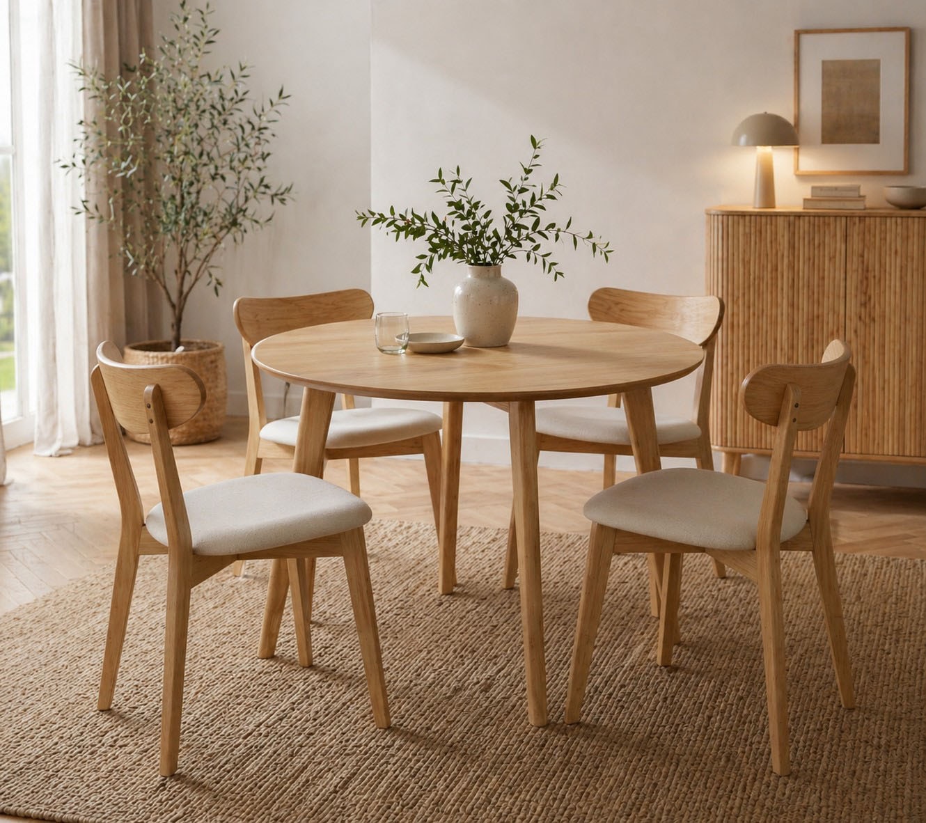 Image of ACTONA GROUP Esstisch "Roxby rund Ø105 – kompakt, robust & pflegeleicht, zeitloses Design" Küchentisch, OTTOs Choice, 1 Stk. tlg.