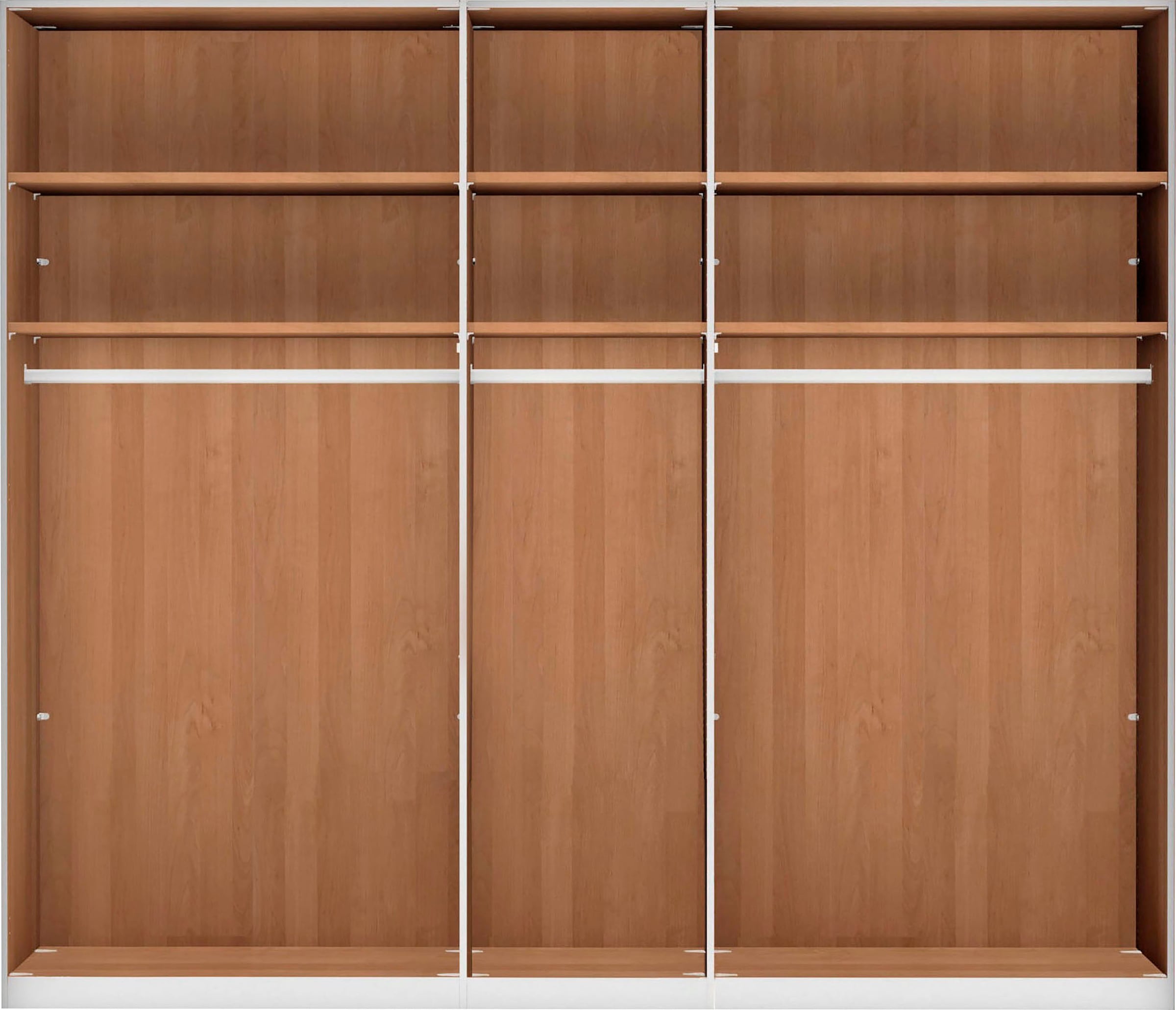 WIEMANN Armoires à vêtements »Lausanne, Drehtürenschrank, Schrank, Wäscheschrank, Erle teilmassiv« 2 largeurs, 2 hauteurs 216/236 cm sélectionnables, FABRIQUÉ EN ALLEMAGNE,  Façade en bois massif d'aulne, qualité durable, avec amortisseur de porte