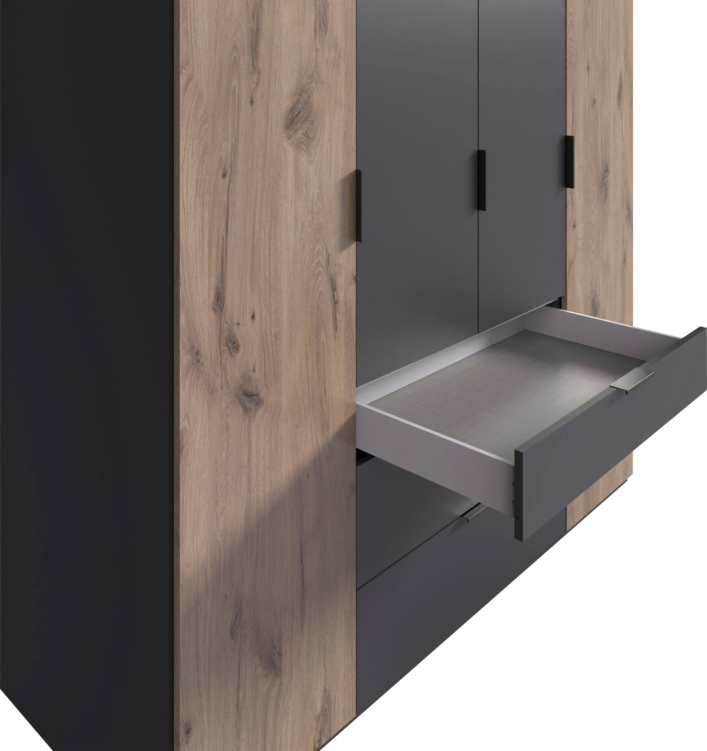 Wimex Drehtürenschrank »Burgos by fresh to go«, mit extra grossen Schubladen, mit Spiegeltüren